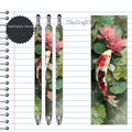 Koi Fish Refillable Pens, multiple options and Images available.