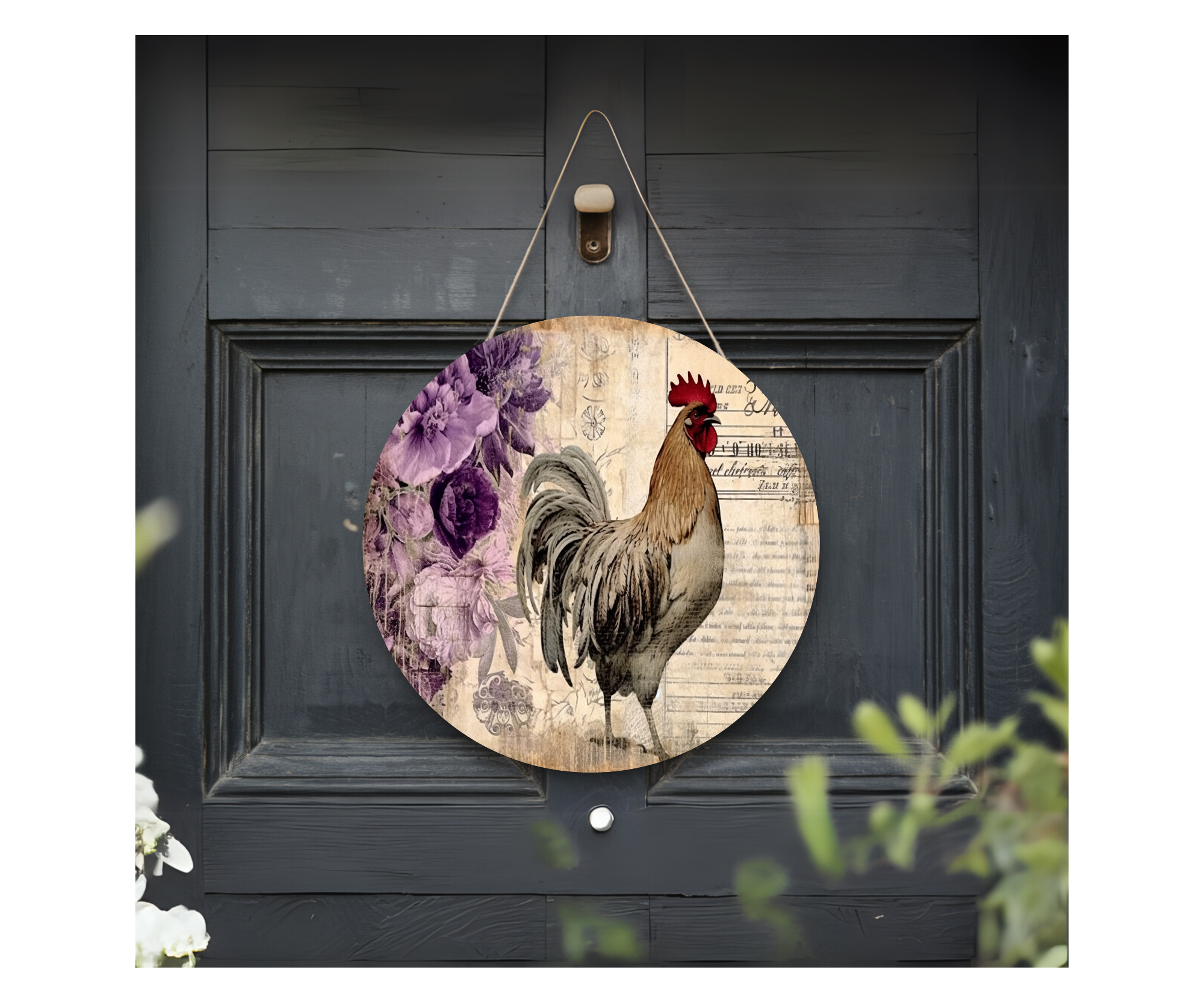 Cluck In & Stay Awhile Chicken Door Signs