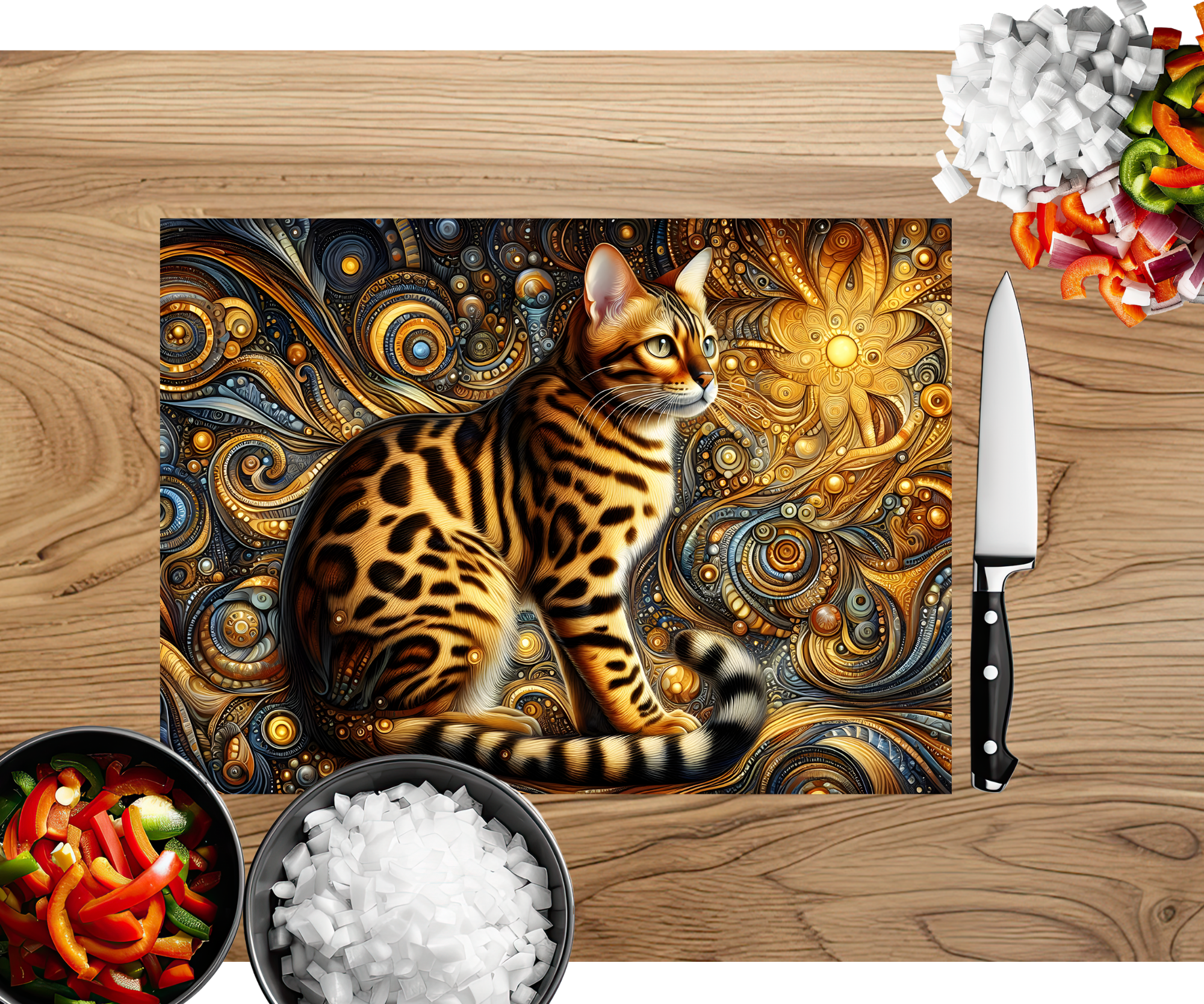 Purrfect Prep Cutting Board