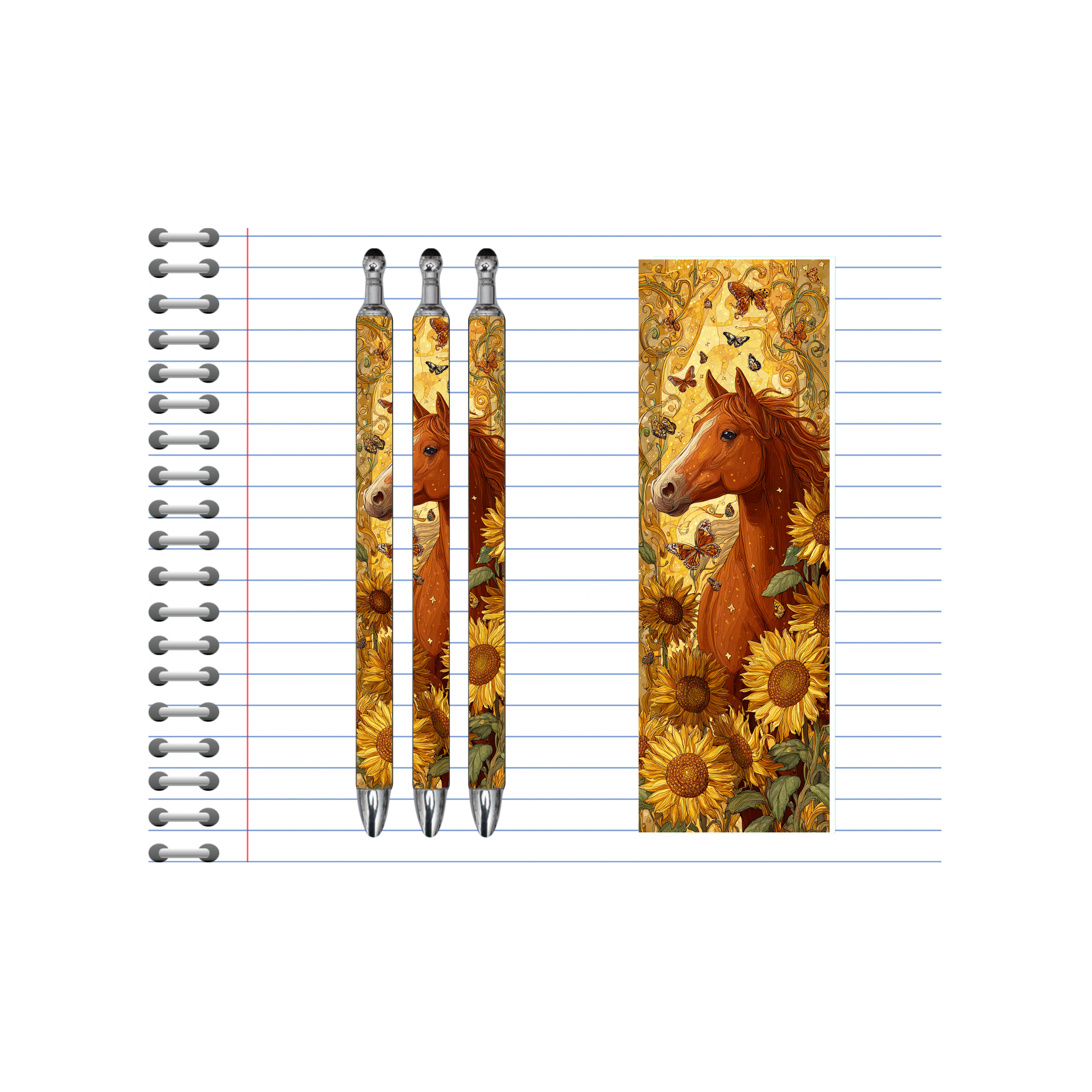 Refillable Pens, Horse Images multiple options and Images available
