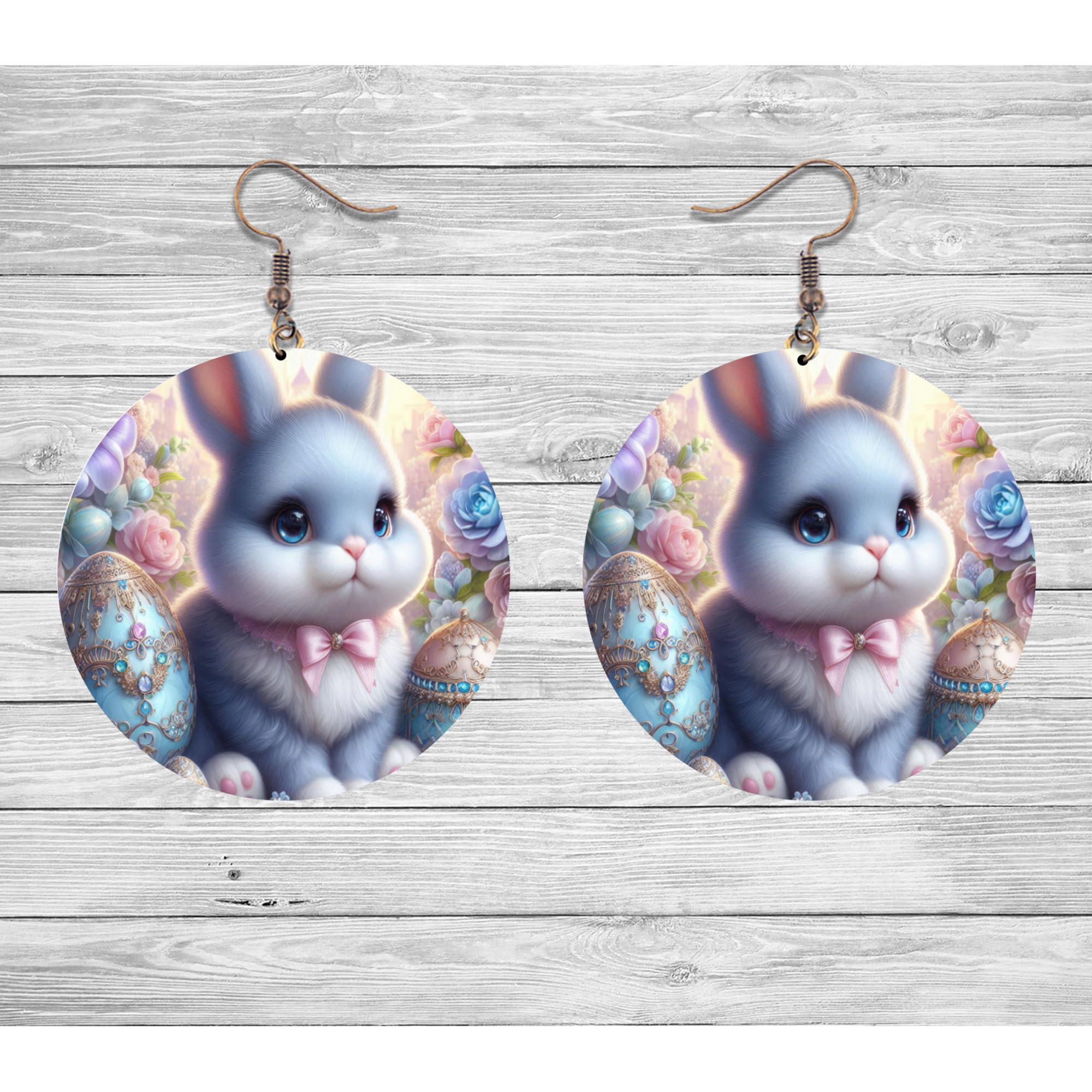 Pastel Bunny Easter Earrings