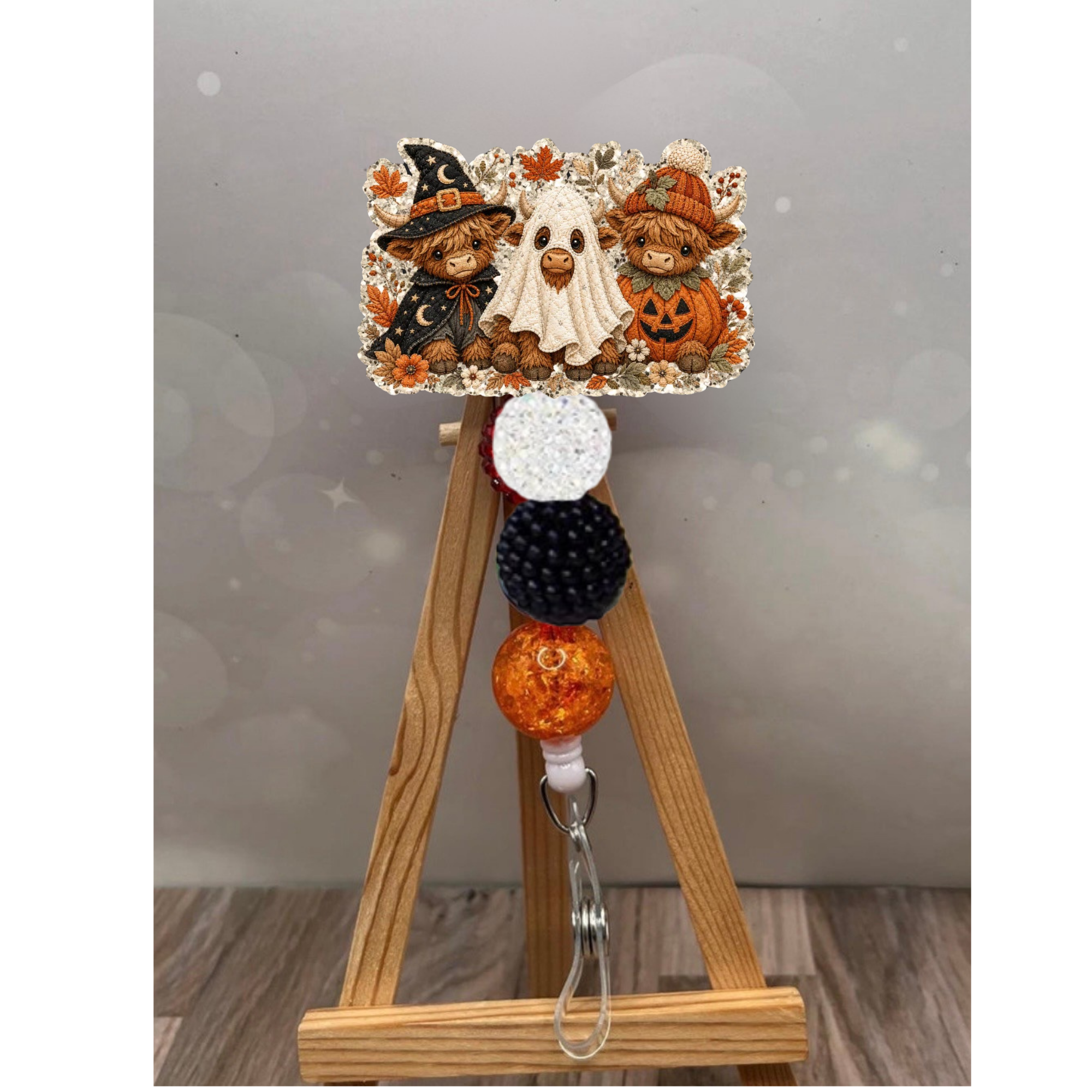 Cute Trick or Moo Badge Pull