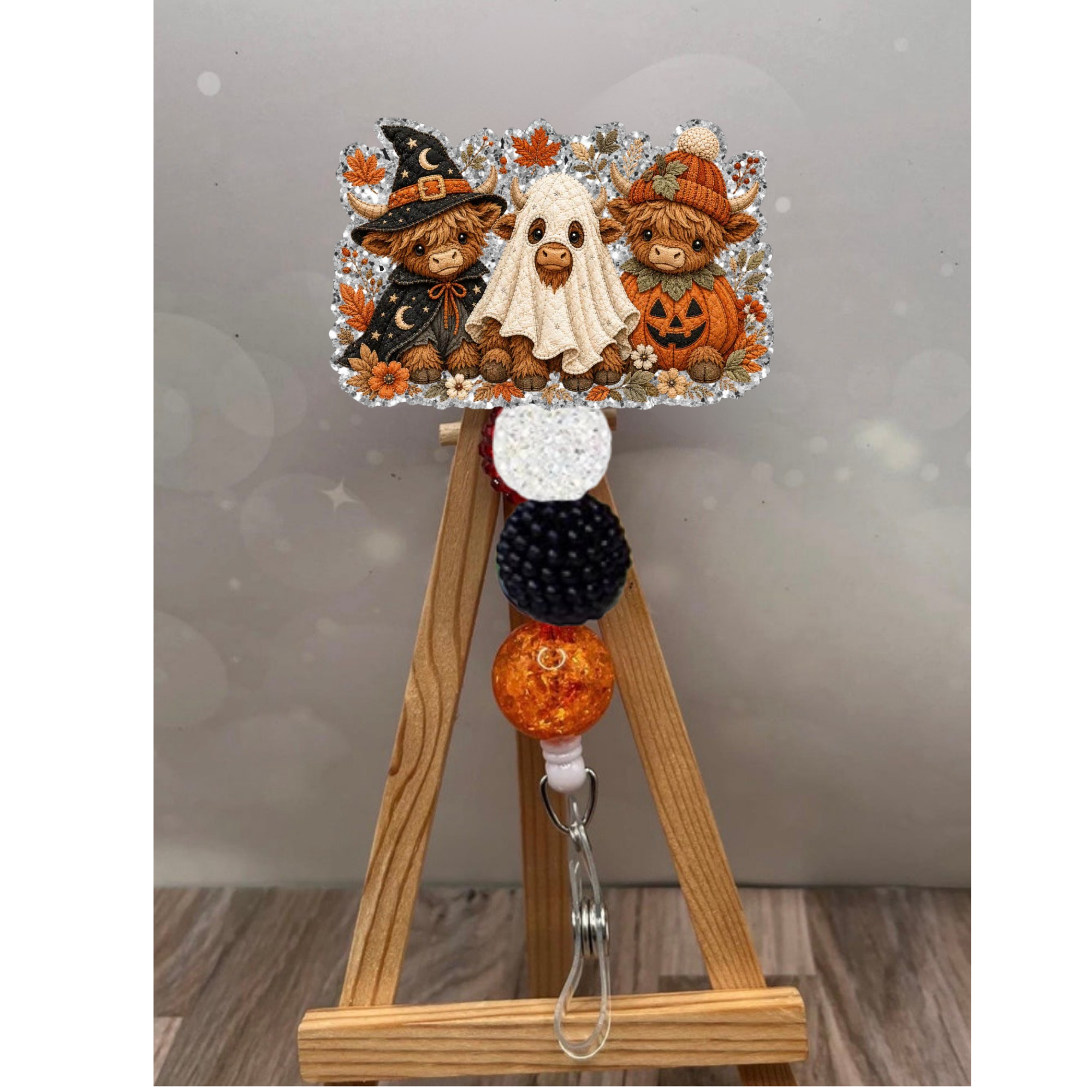 Cute Trick or Moo Badge Pull