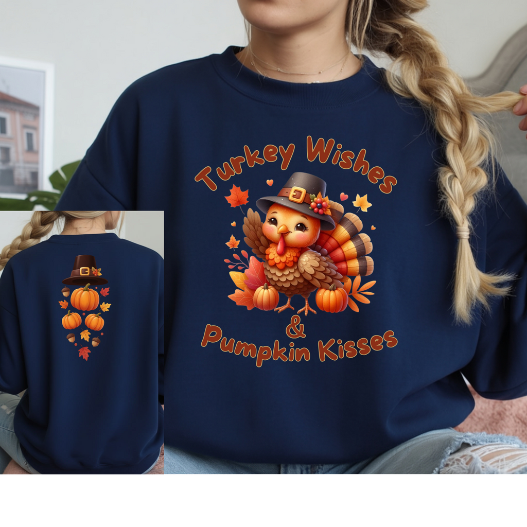 Turkey Wishes Long Sleeve – Front & Back Design