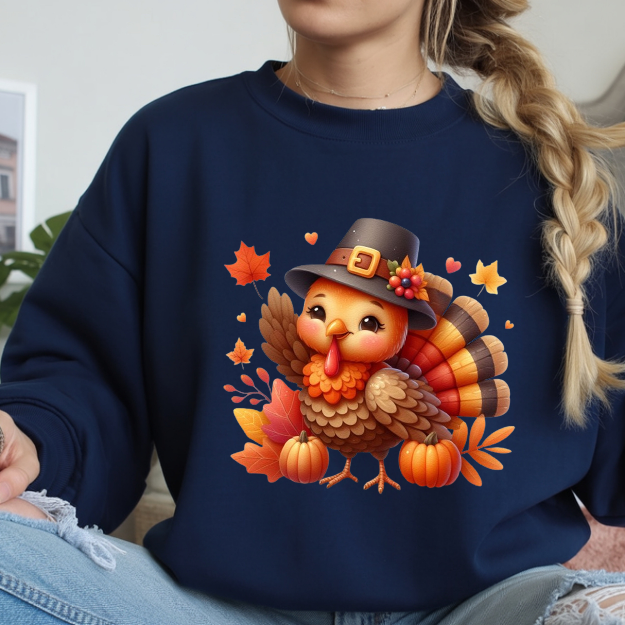Turkey Long Sleeve Tee | Thanksgiving Graphic Shirt