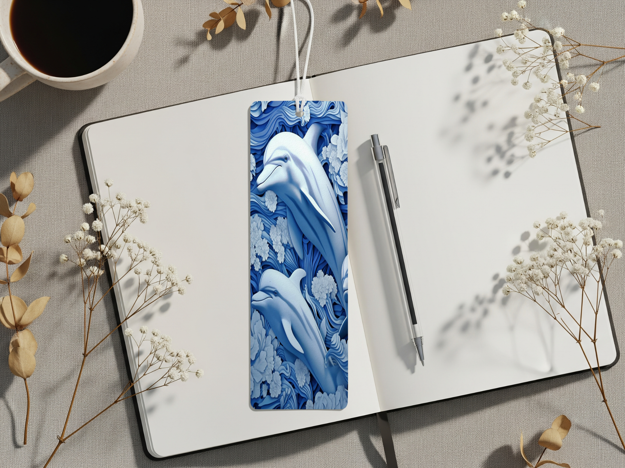 Aluminum Metal Bookmarks, Dolphin images. Make every chapter a splash!