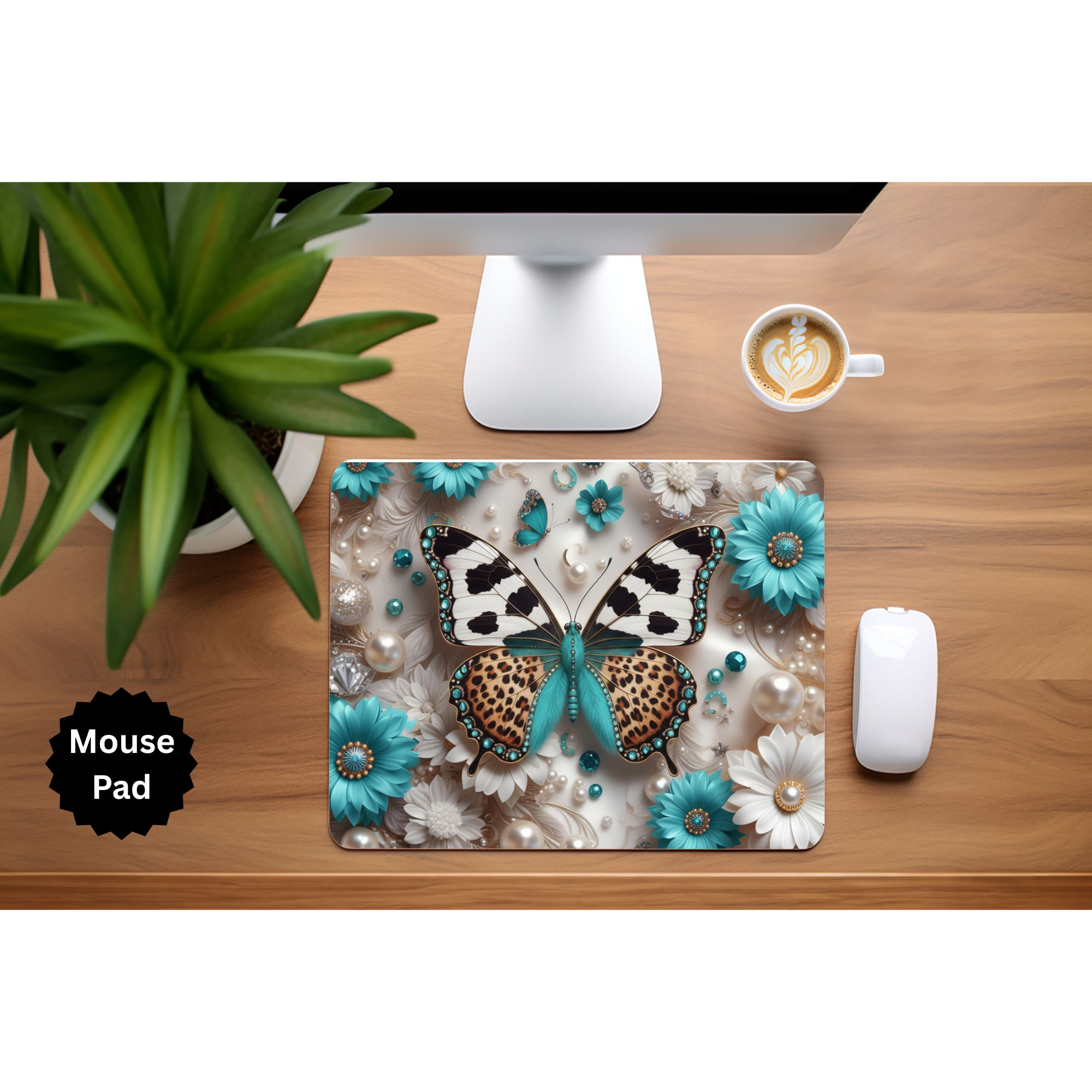 Butterfly mouse pad