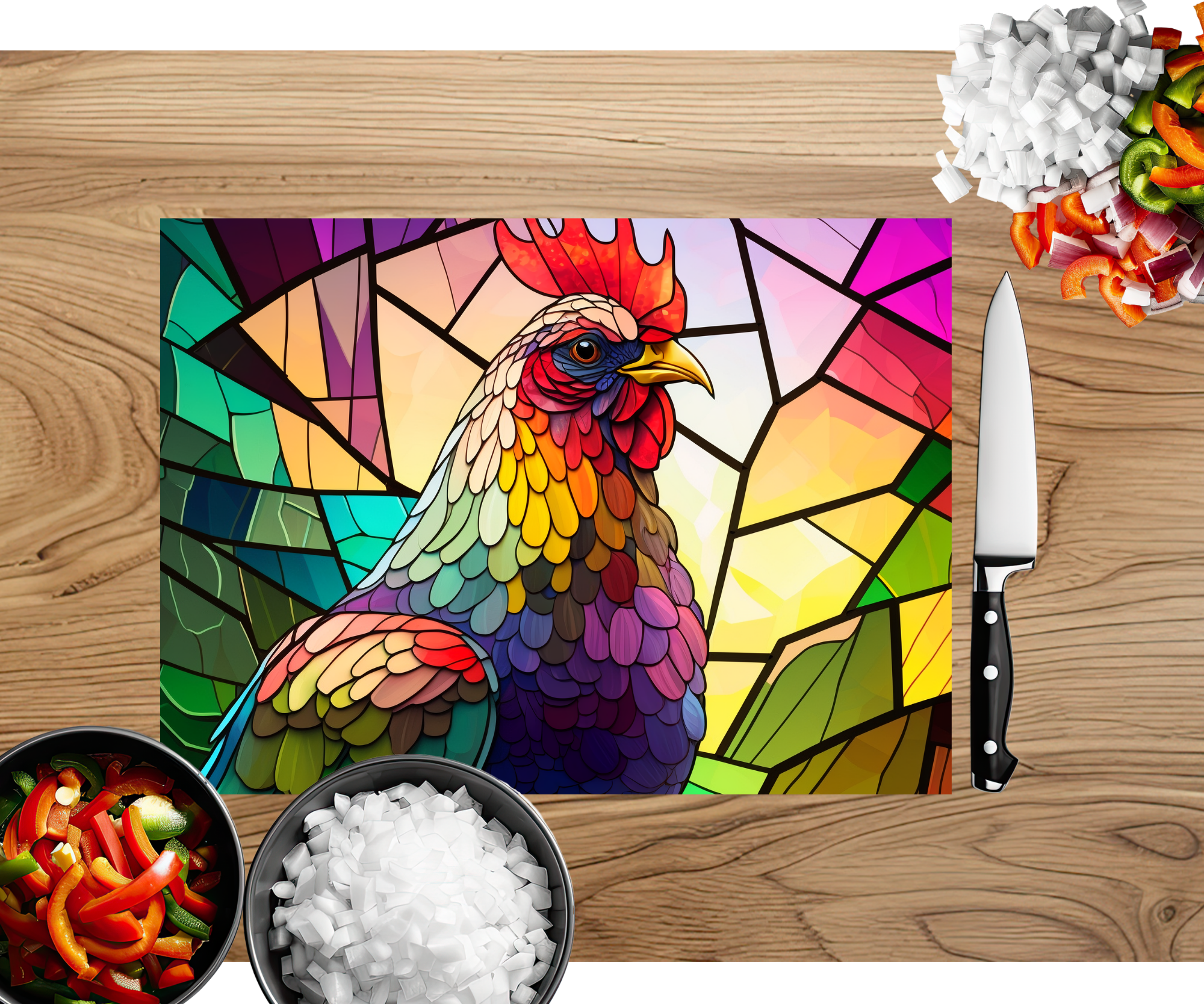 Cluck and Chop Chicken Cutting Boards