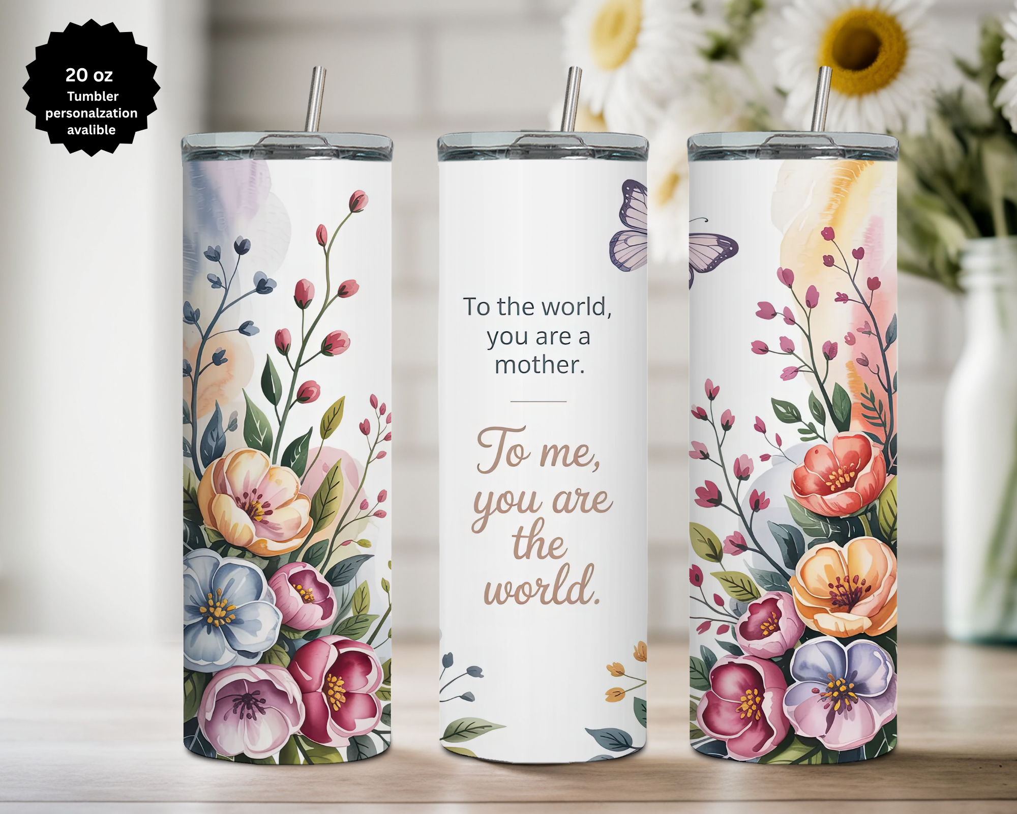 All Mother's 20 oz Stainless Steel Tumbler - Human, and Paws