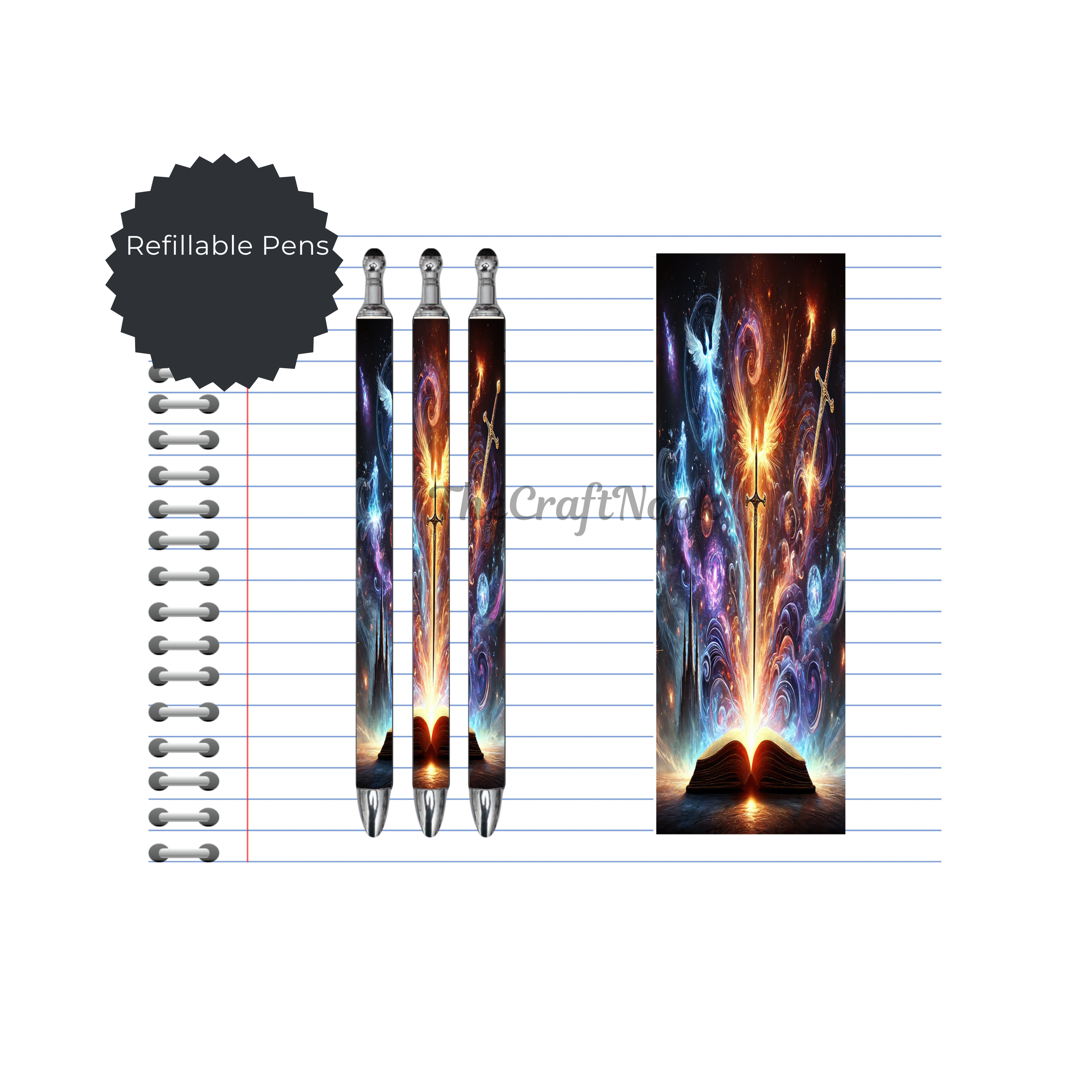 Refillable Pens, Once Upon a Pen – Book Lover Writing Pen. Multiple options and Images available