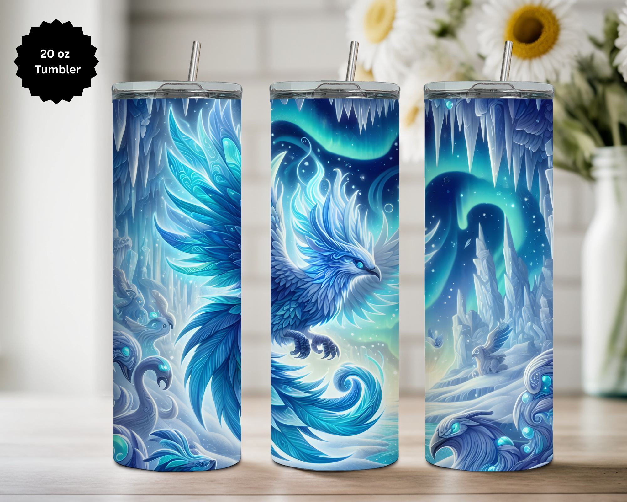 Phoenix 20 oz Stainless Steel Tumbler - Rise & Shine Collection