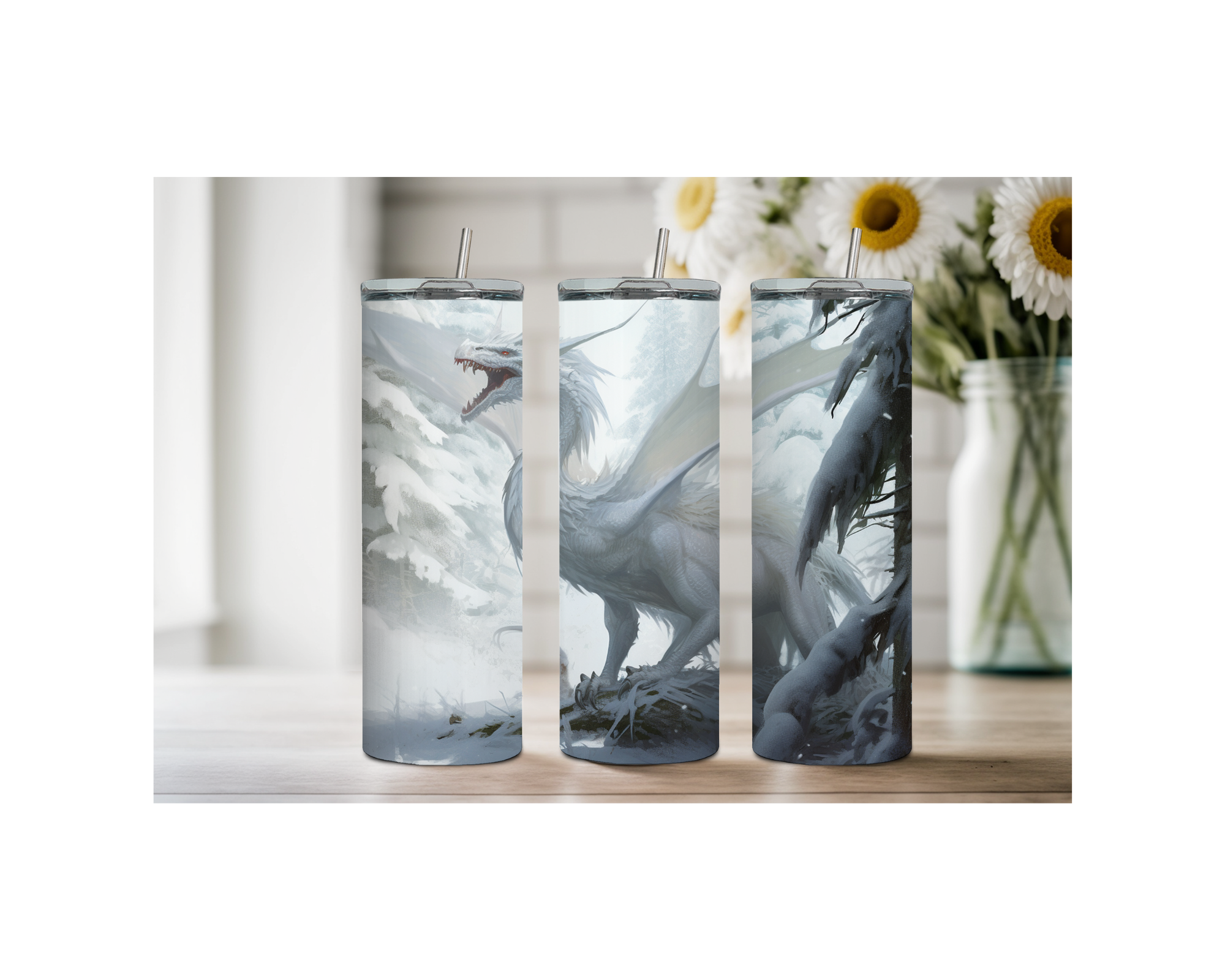 Mystic Scales Dragon Stainless Tumbler. Multiple Sizes and Images Available.