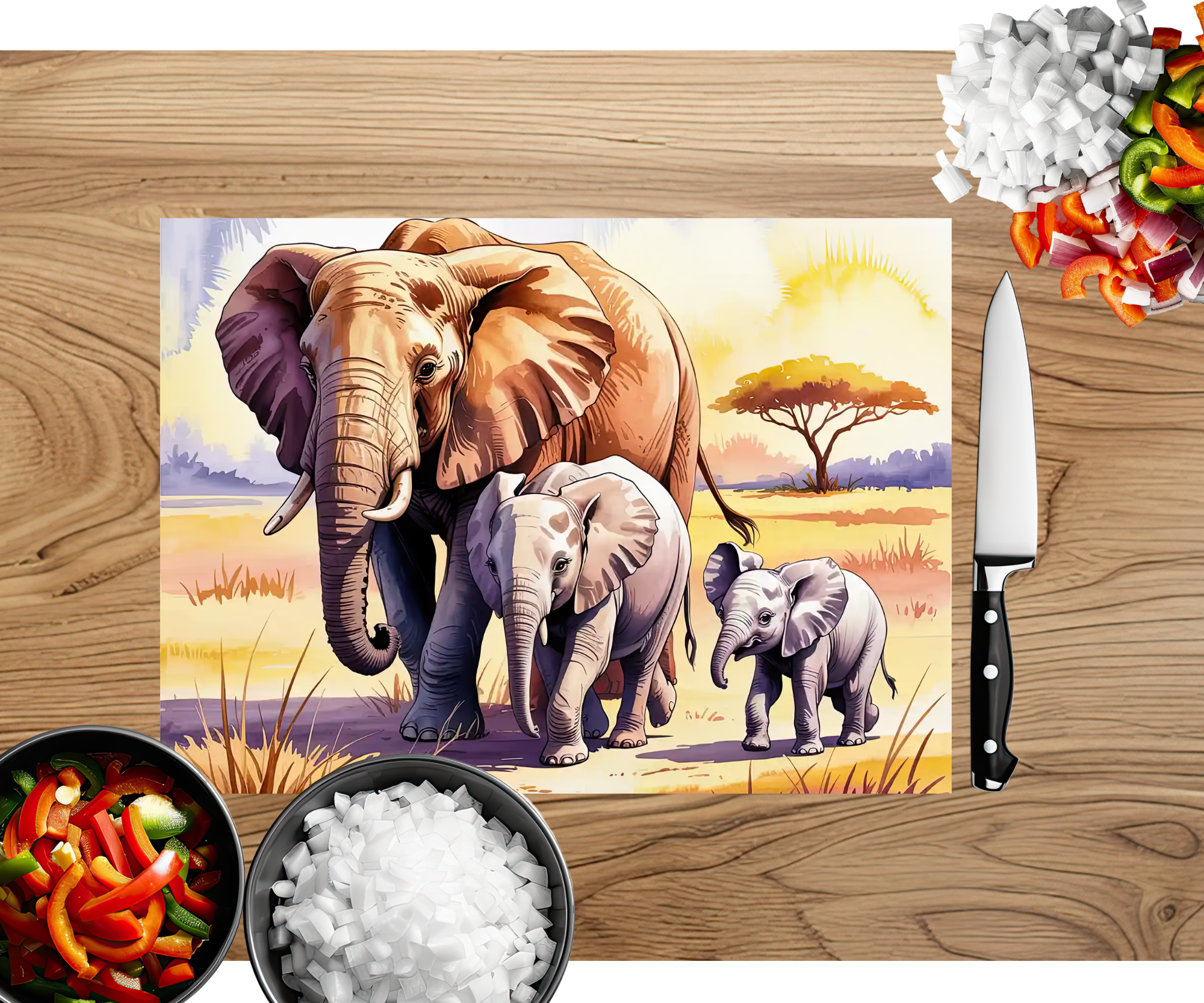 Wise & Wonderful Elephant Chopping Board