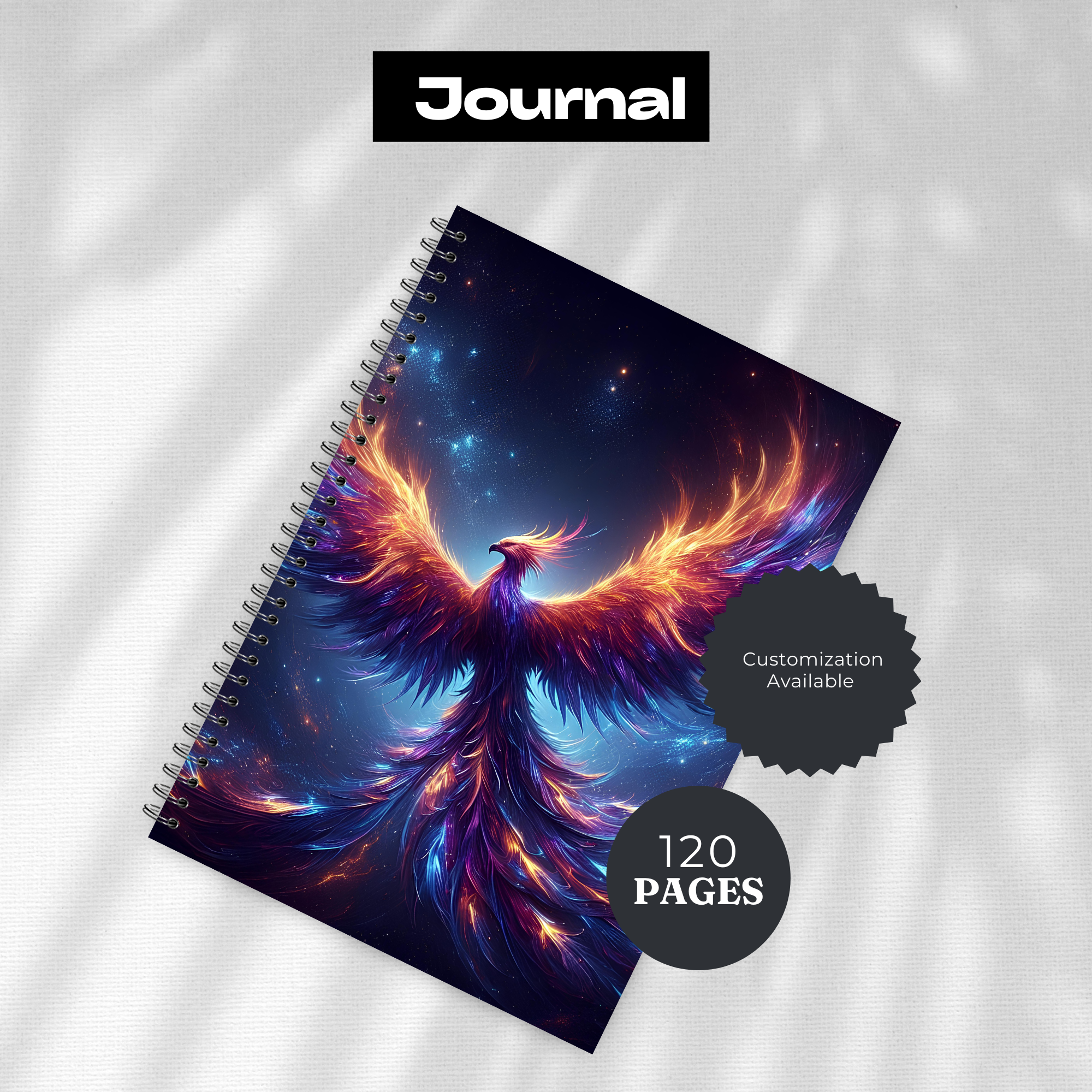 Phoenix Journal - 120 Page Lined Notebook for Writing & Planning