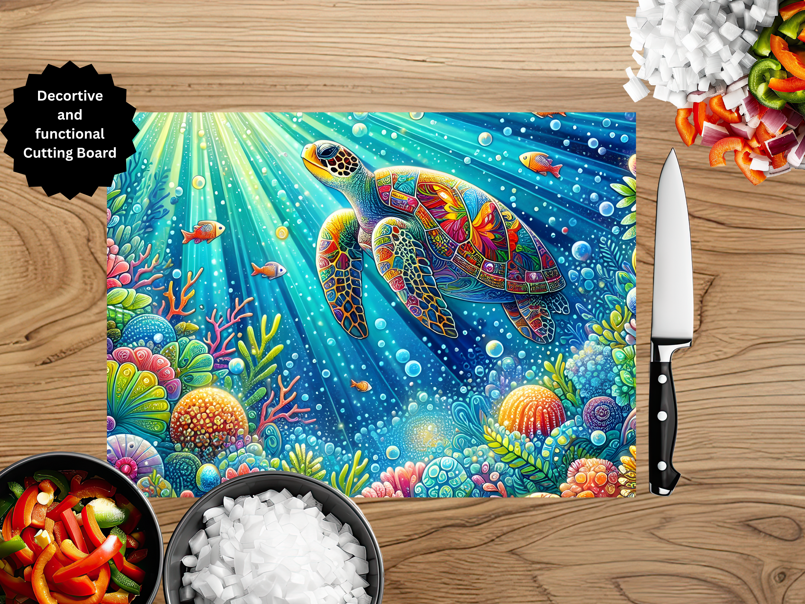 Sea Turtle Cutting Board