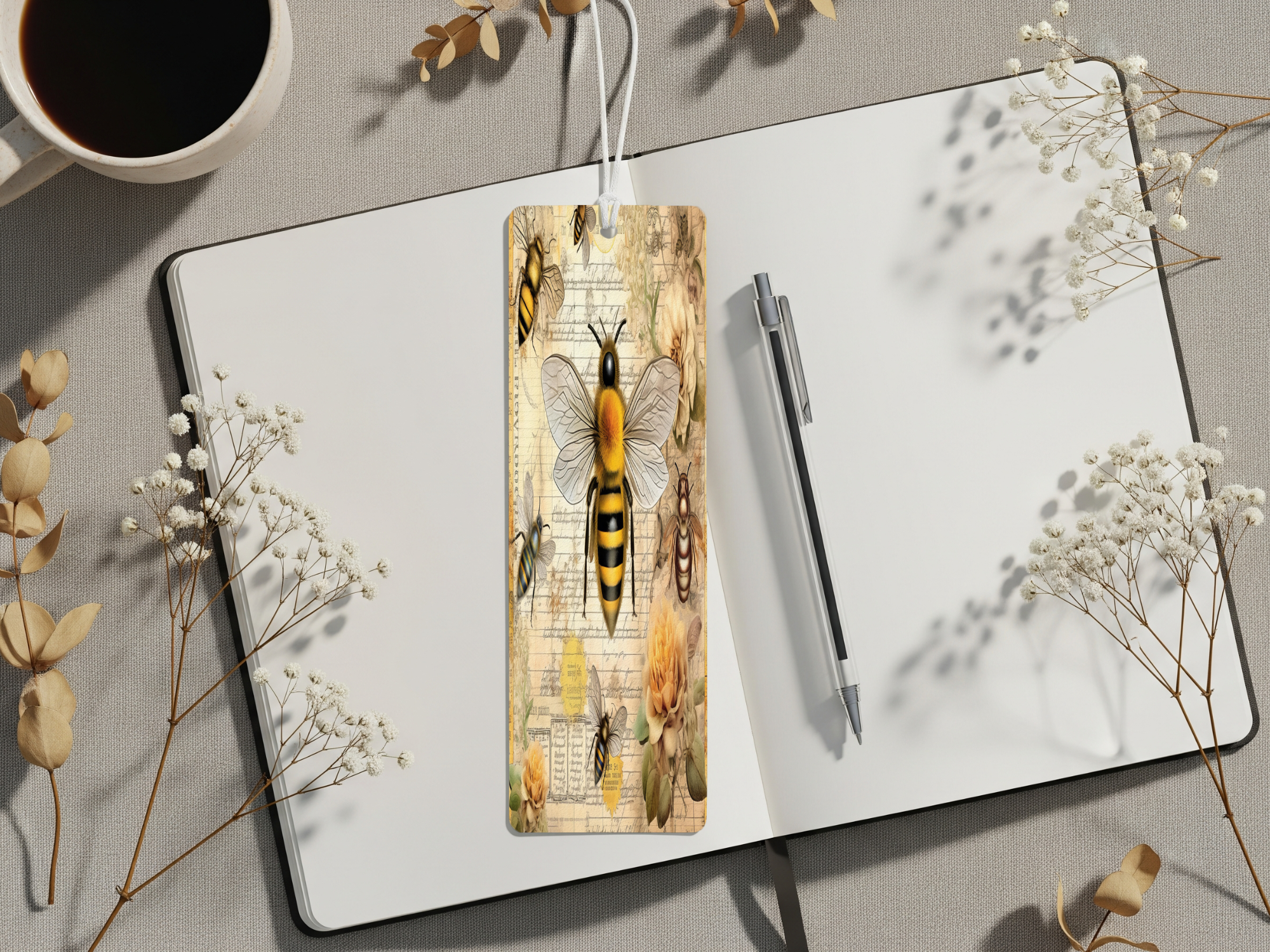 Aluminum Metal Bookmarks, Honeybee Images Make every chapter “bee” sweet! 🐝💛