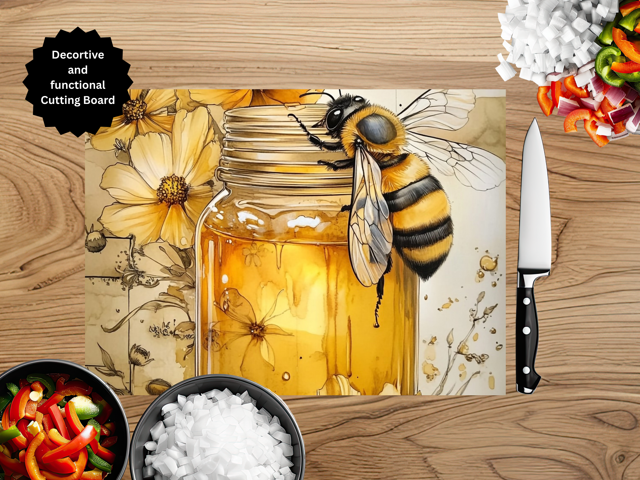 Honeybee Cutting board
