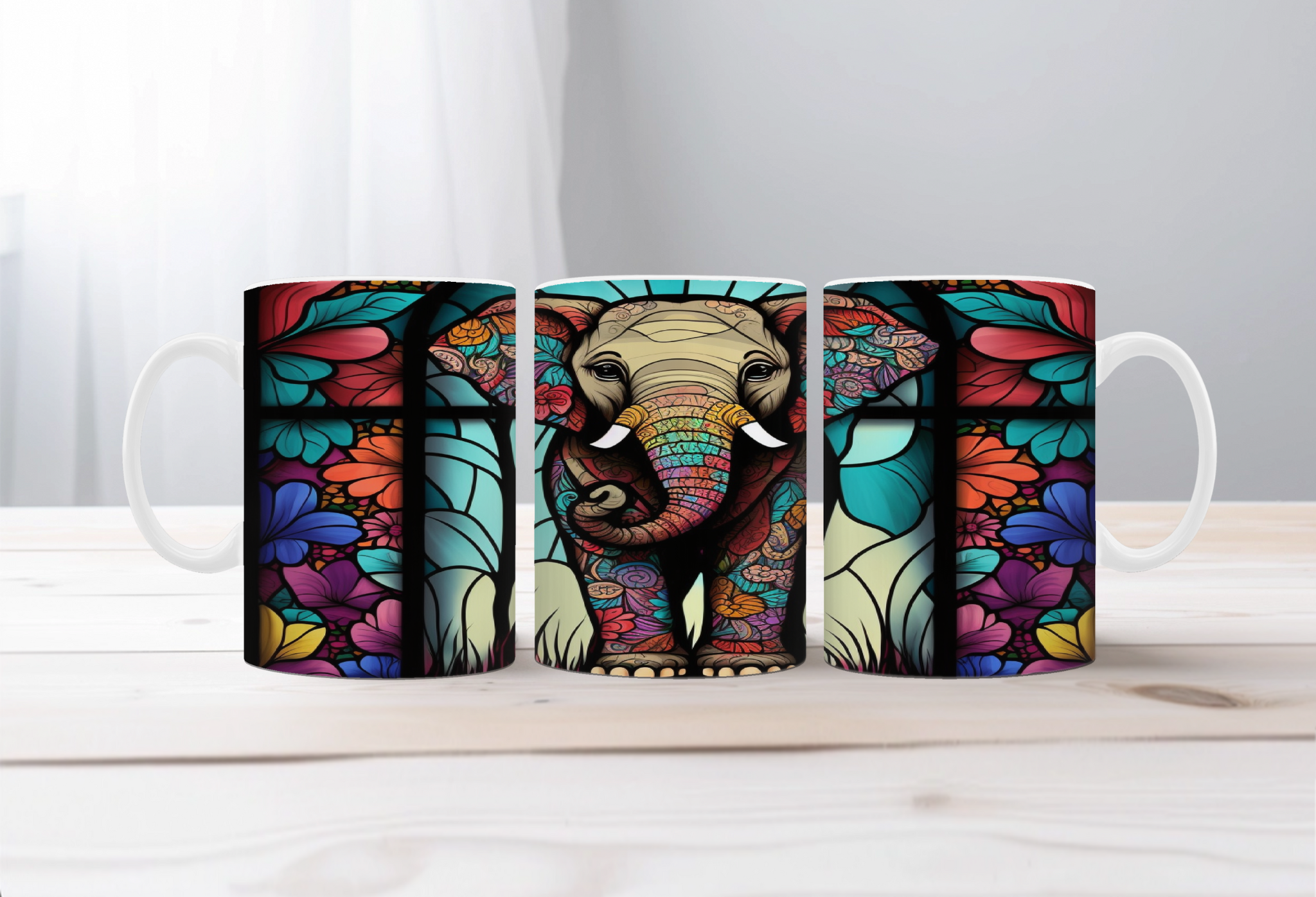 Elephant Image Coffee Mugs. Multiple images to choose from with personalization options.