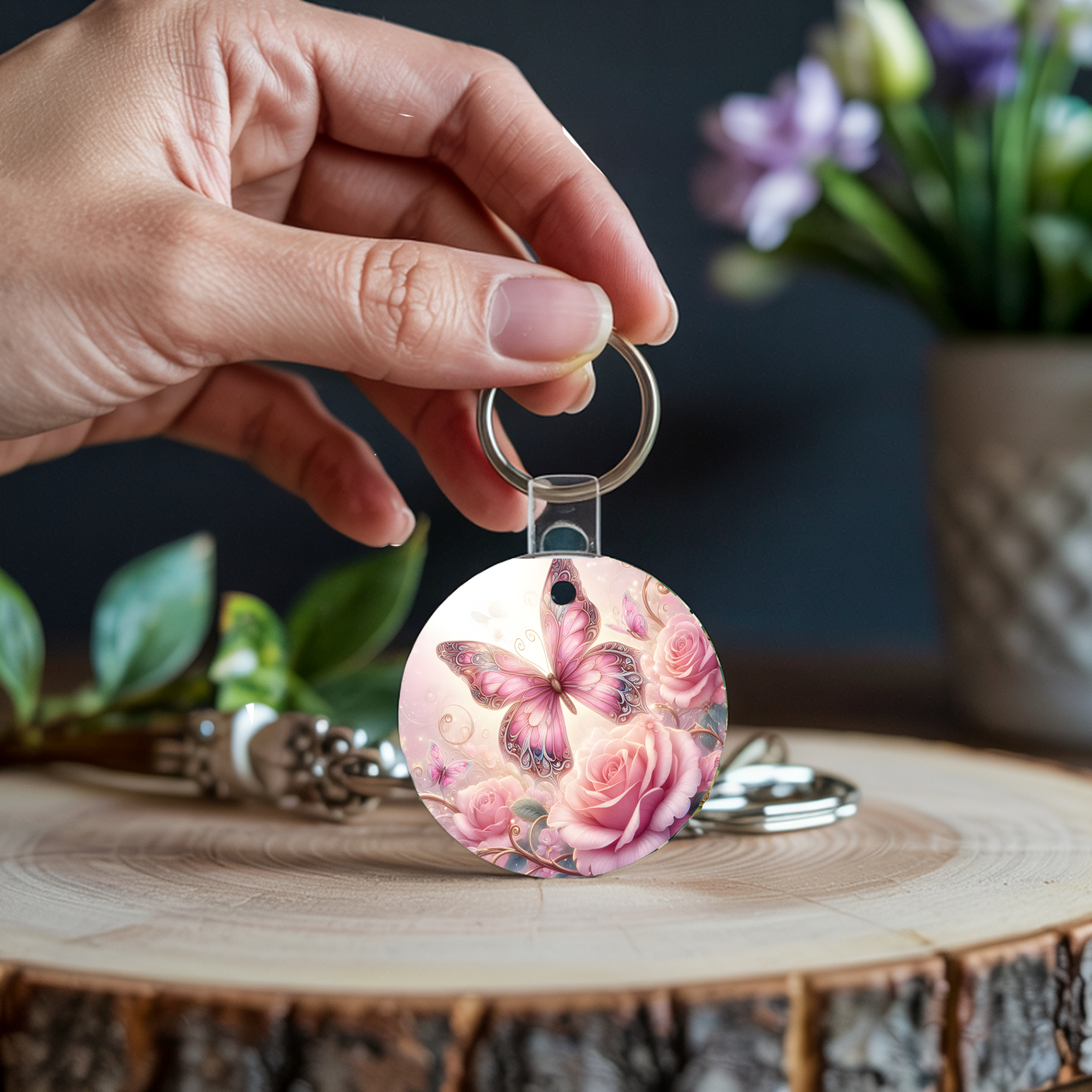 Butterfly Keychain