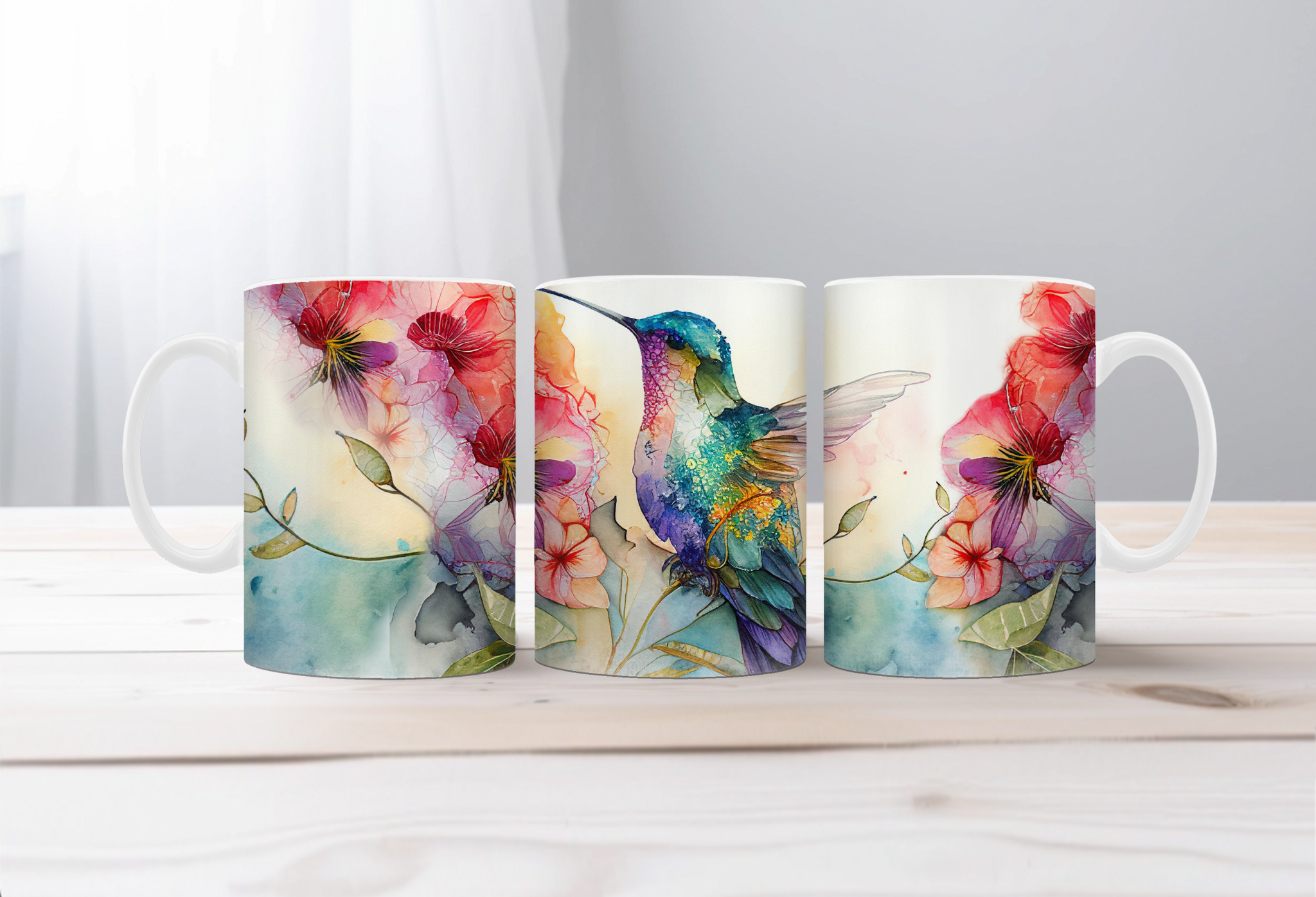Sip with a Little Flutter Hummingbird Mugs. Two Sizes and Multiple images to choose from.