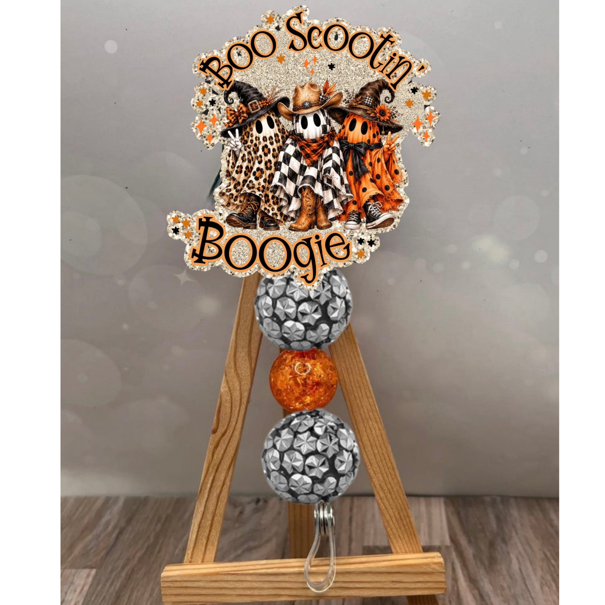Boo Scootin Boogie Badge Pull