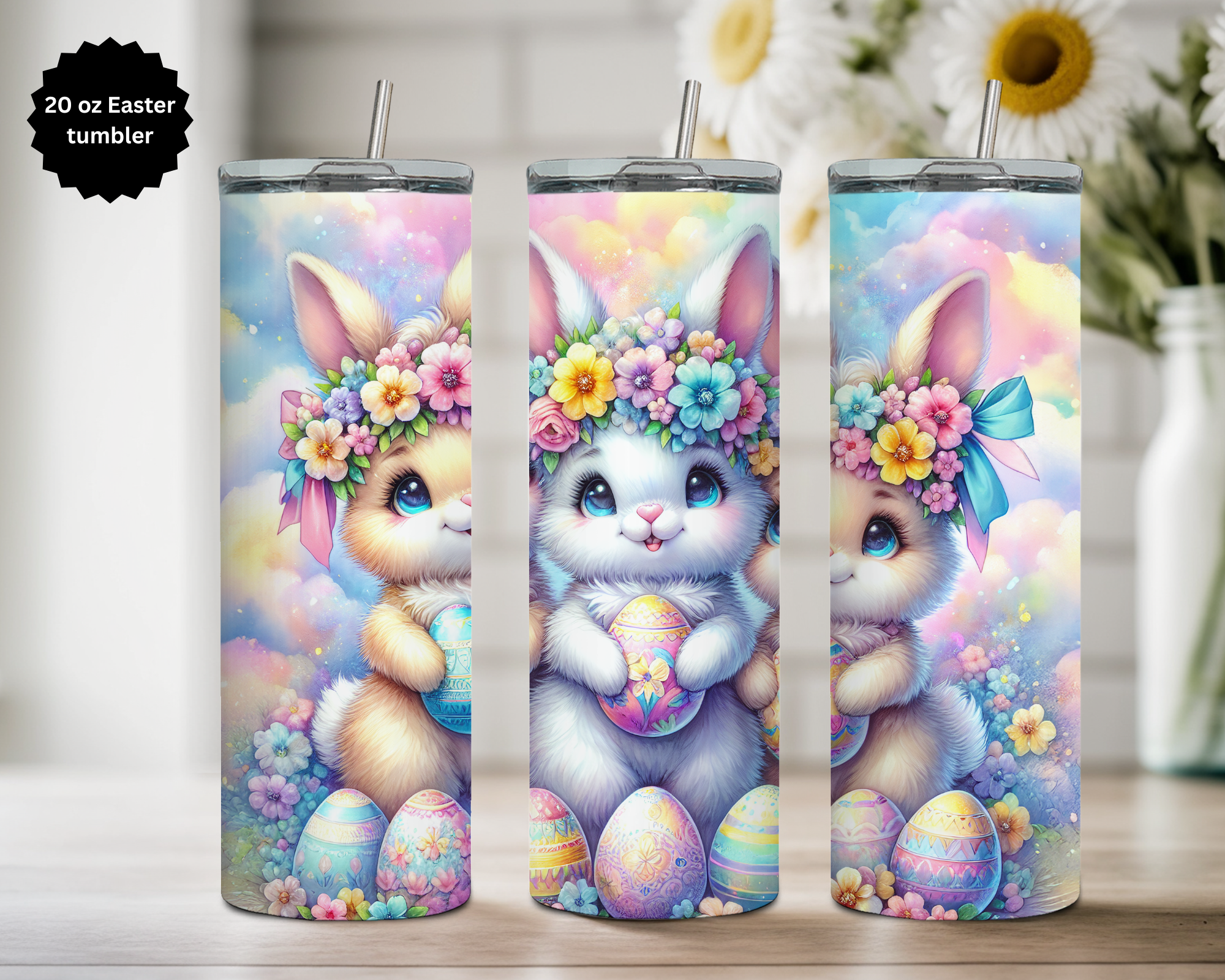 20 oz Easter Tumbler Collection. Multiple Images Available.