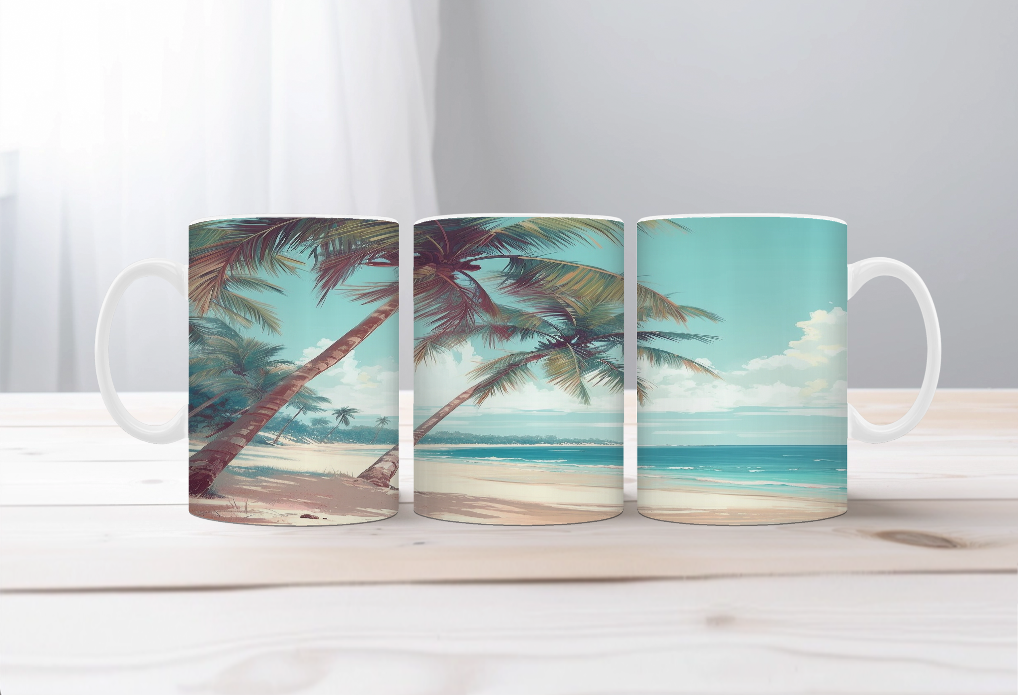 Beachy Bliss coffee mugs