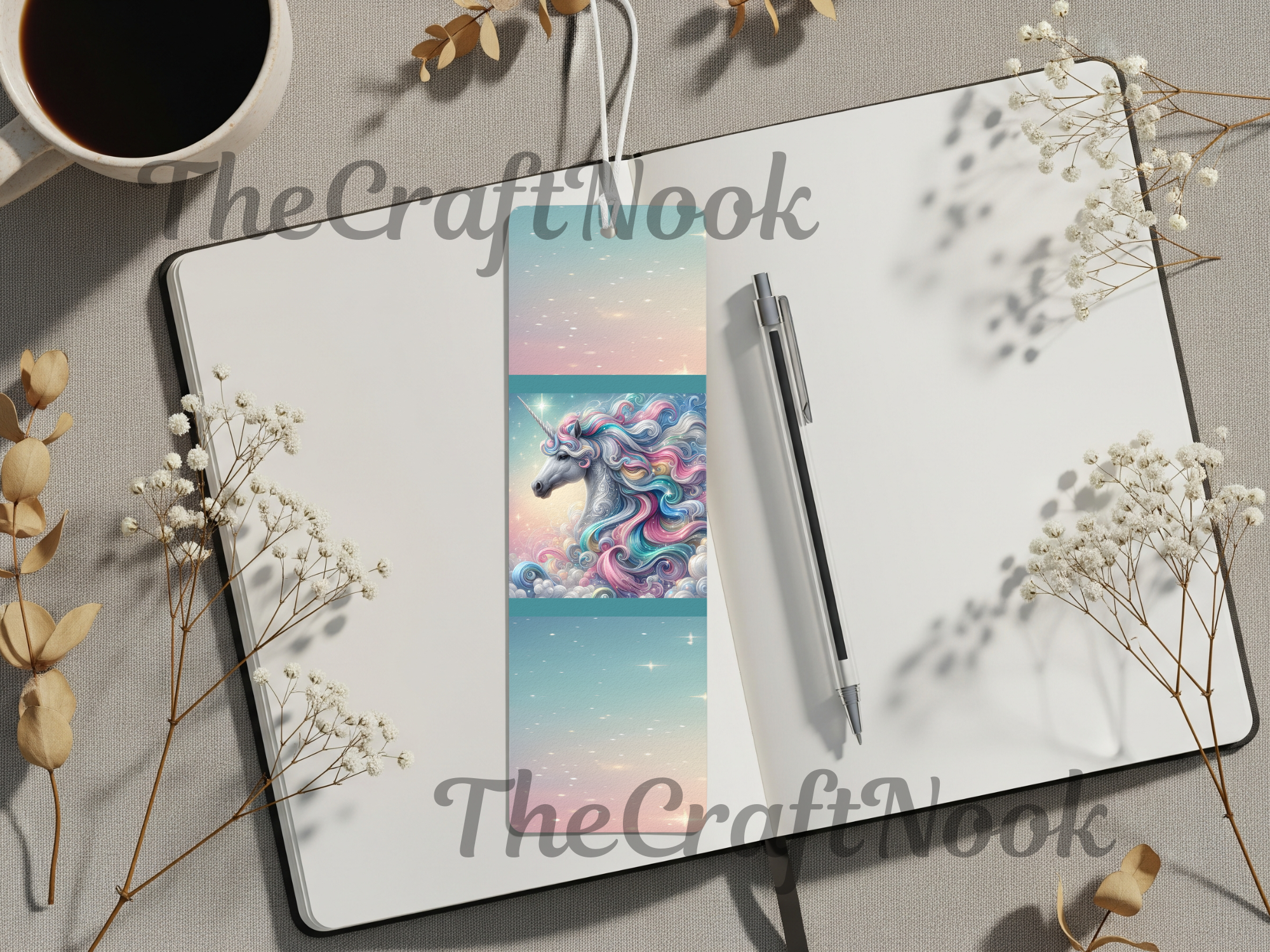 Aluminum Metal Bookmarks, Unicorn Images