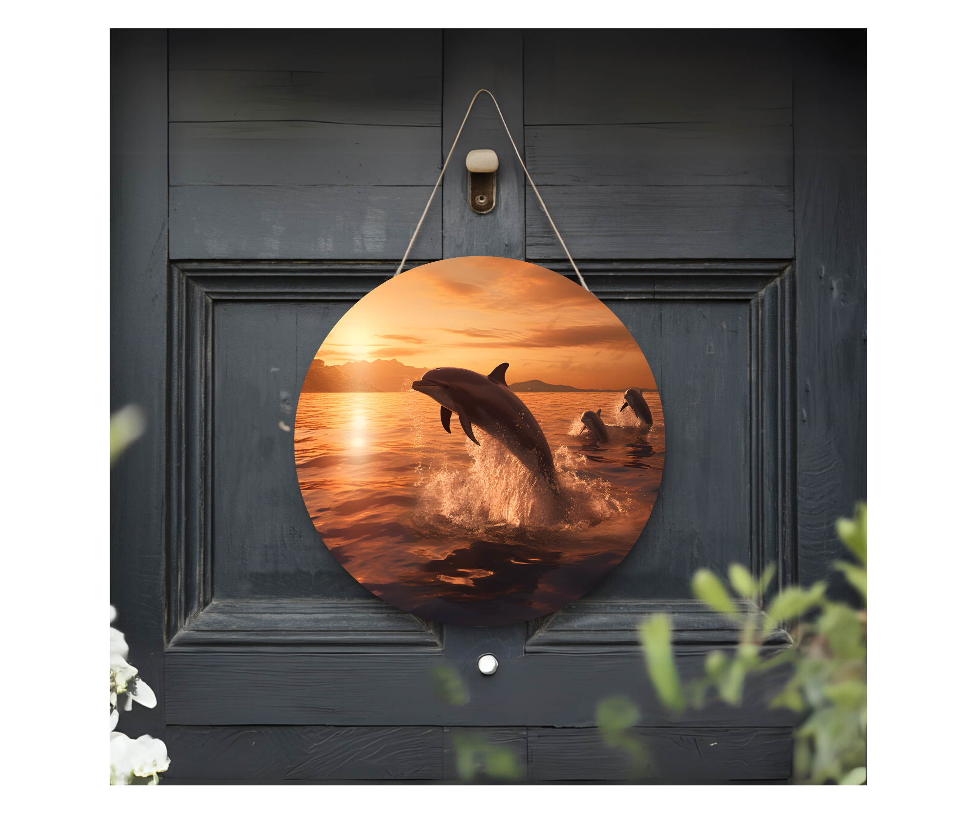 Make a Splash Dolphin Door Signs, Multiple images options.