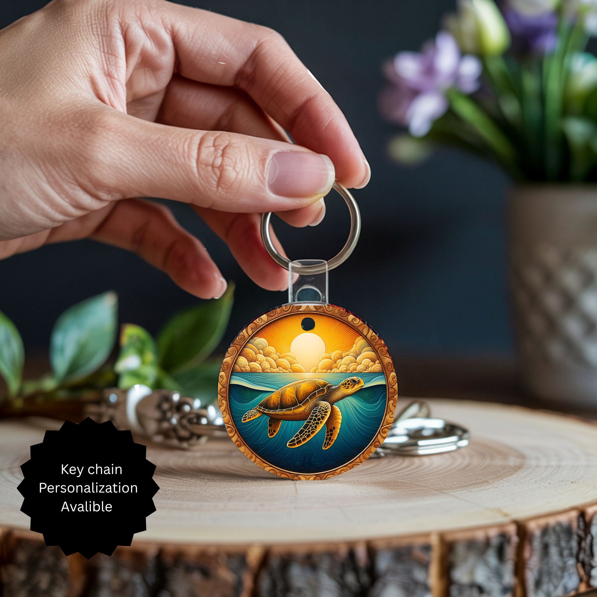 Sea Turtle Keychain