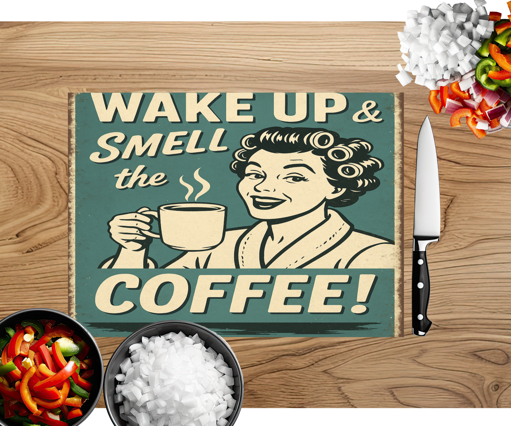 Brew‑tiful Morning Coffee Cutting Board
