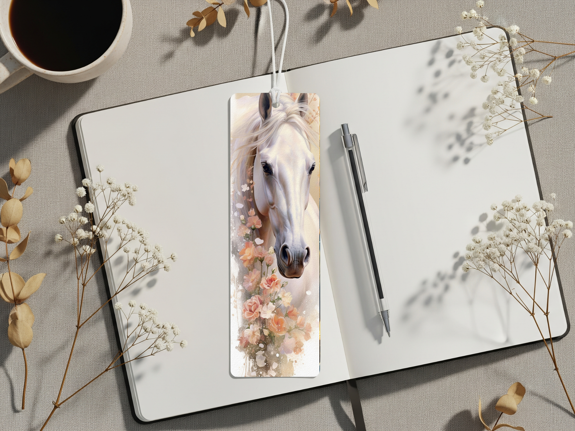 Aluminum Metal Bookmarks, Horse Images