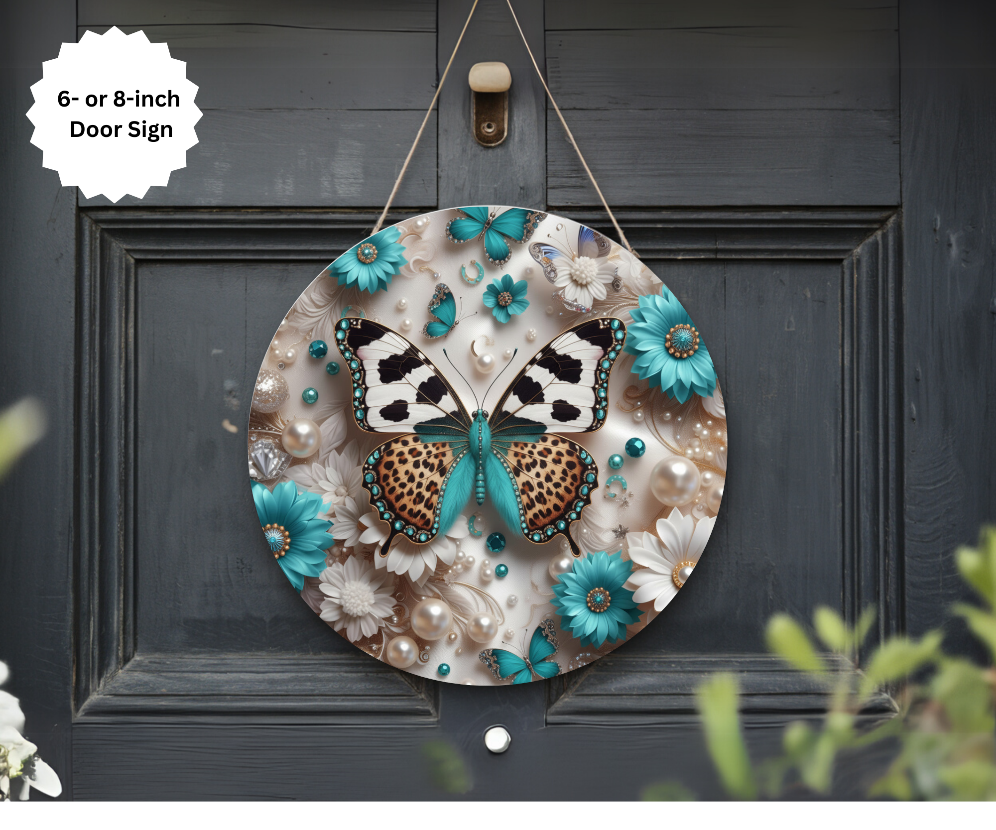 Butterfly Door Signs, Multiple images options.