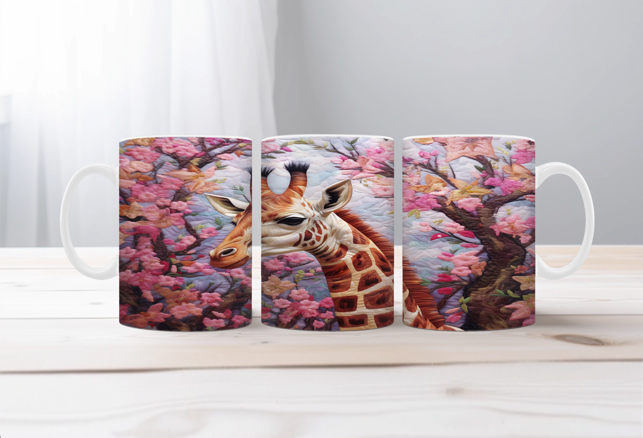 Tall Sips Giraffe Coffee Mugs, two size options.