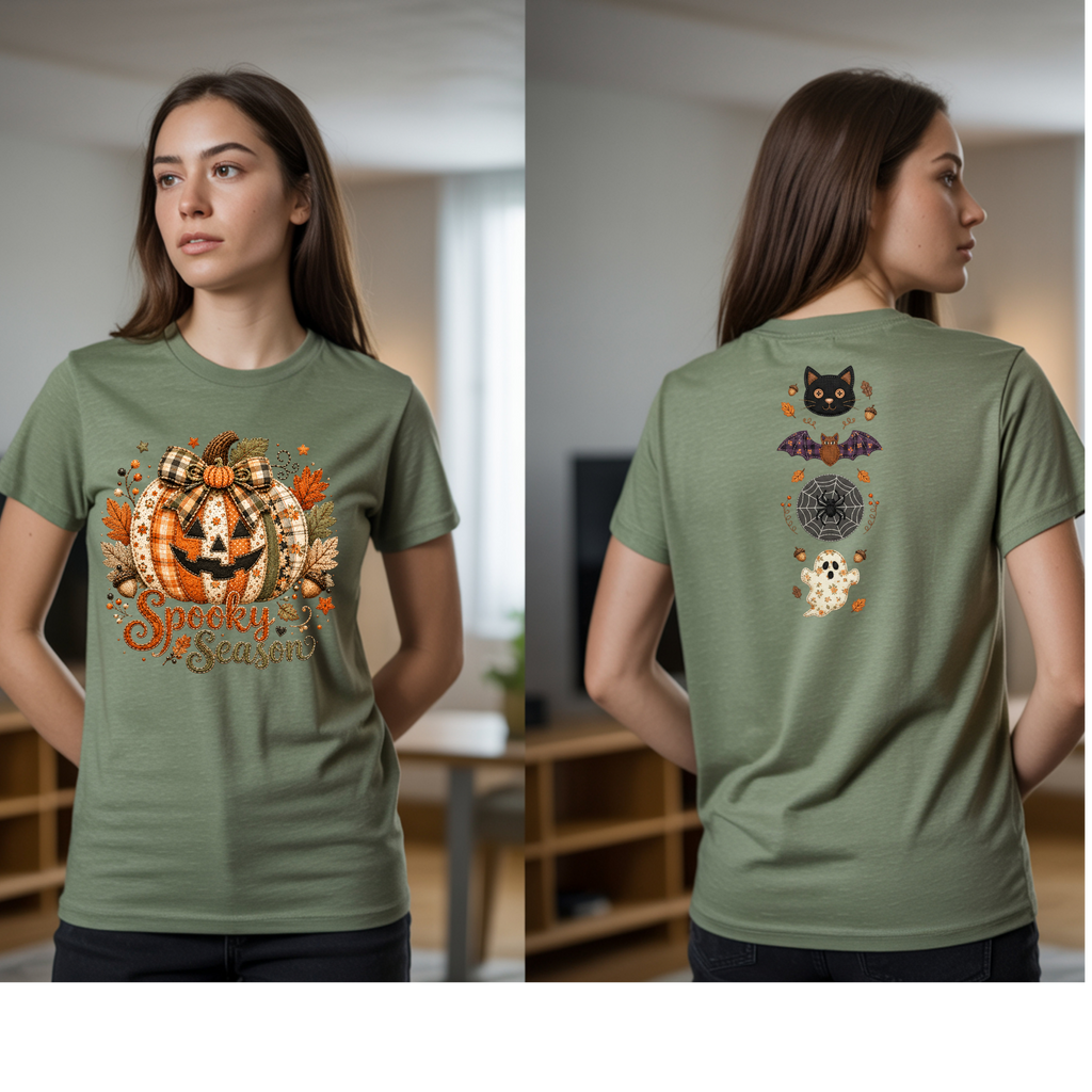 Spooky Season Patchwork T-Shirt