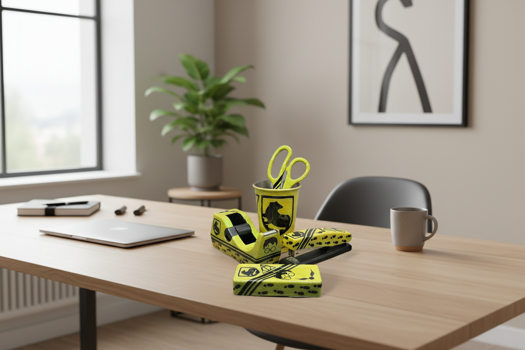 Badger house Desk Set in office setting