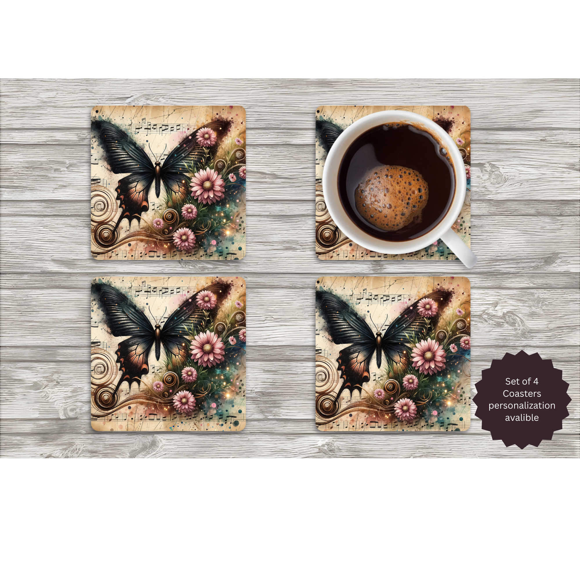Butterfly Coasters
