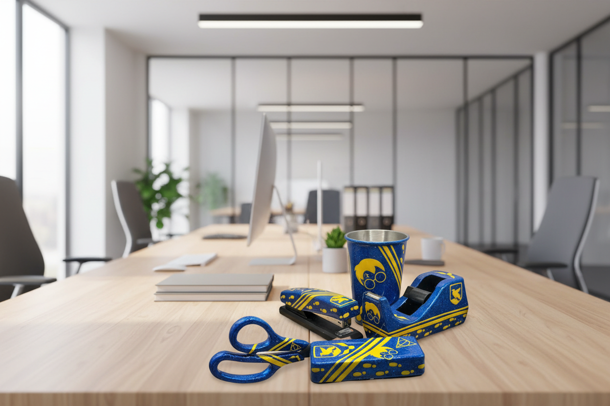 Eagle house Desk Set in office setting