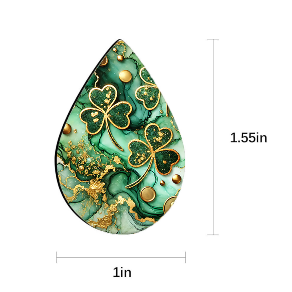 Emerald Clover Earrings