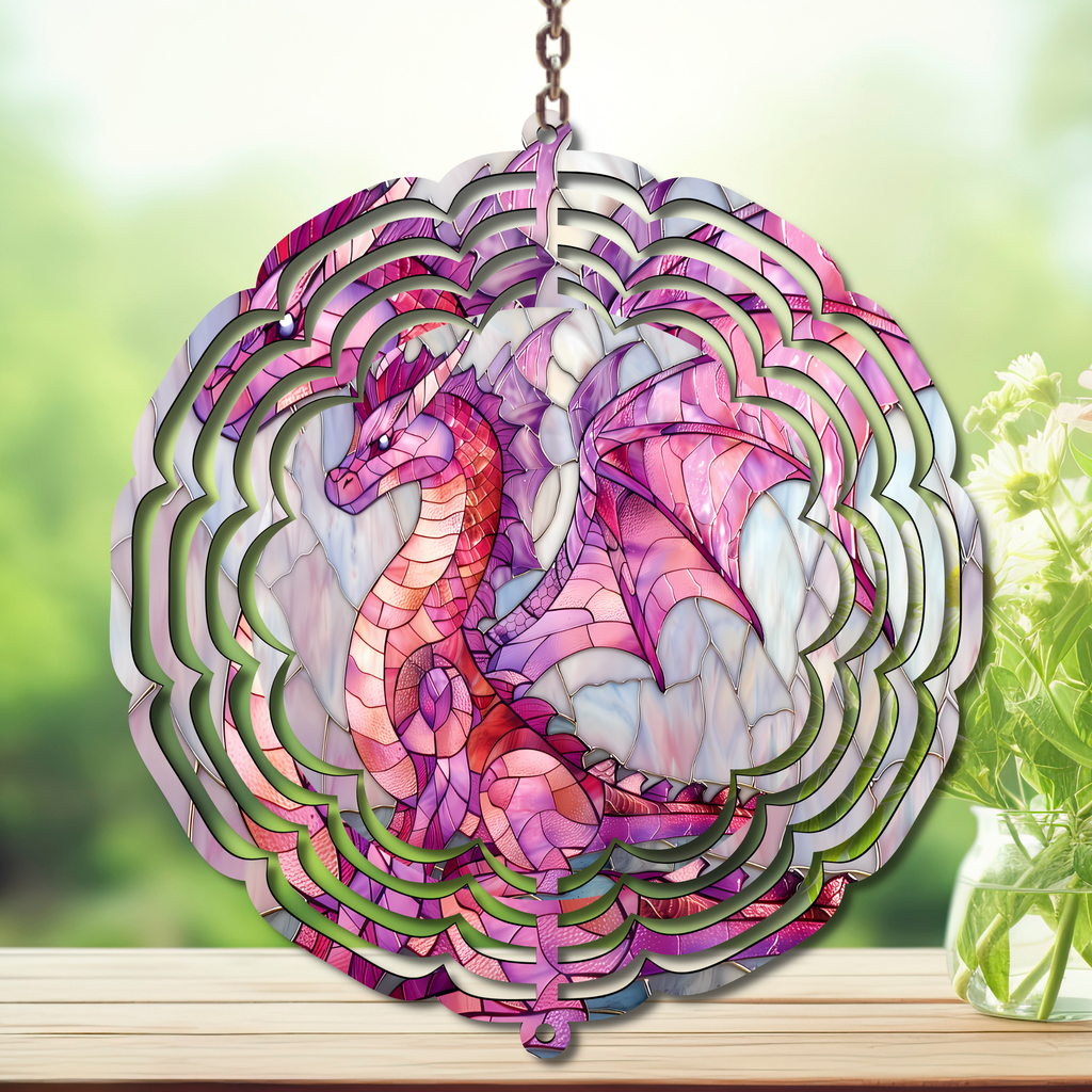 Dolphins Aluminum Metal Wind Spinner, Let your yard spin with ocean magic multiple images available.