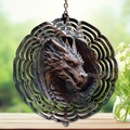 Dragons Aluminum Metal Wind Spinner, Let your yard roar with color — magical motion and fantasy‑themed flair. Multiple images available.