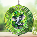 March magic St. Patty's Aluminum Metal Wind Spinner, multiple images available.