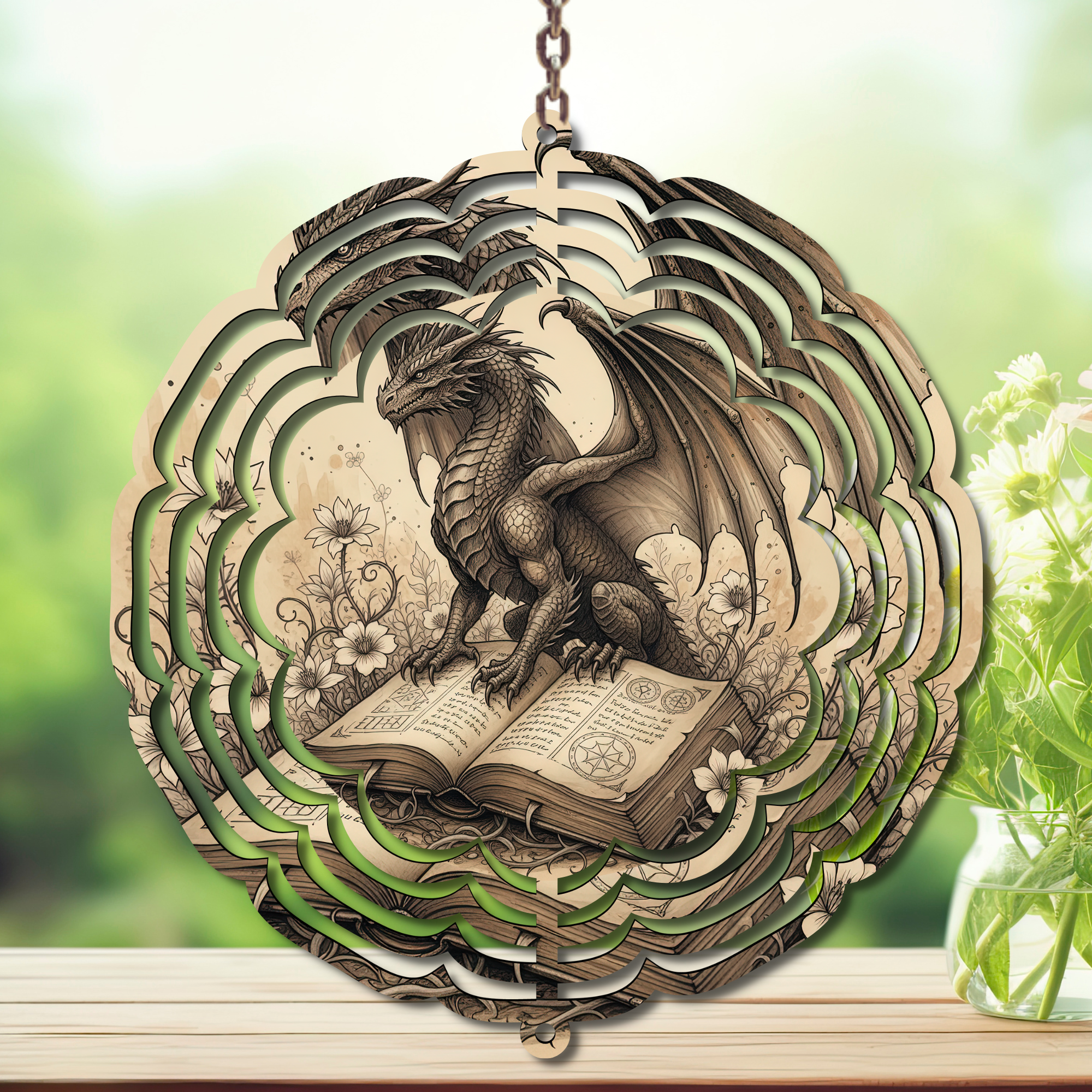 “Once Upon a Breeze Aluminum Metal Wind Spinner, multiple images available