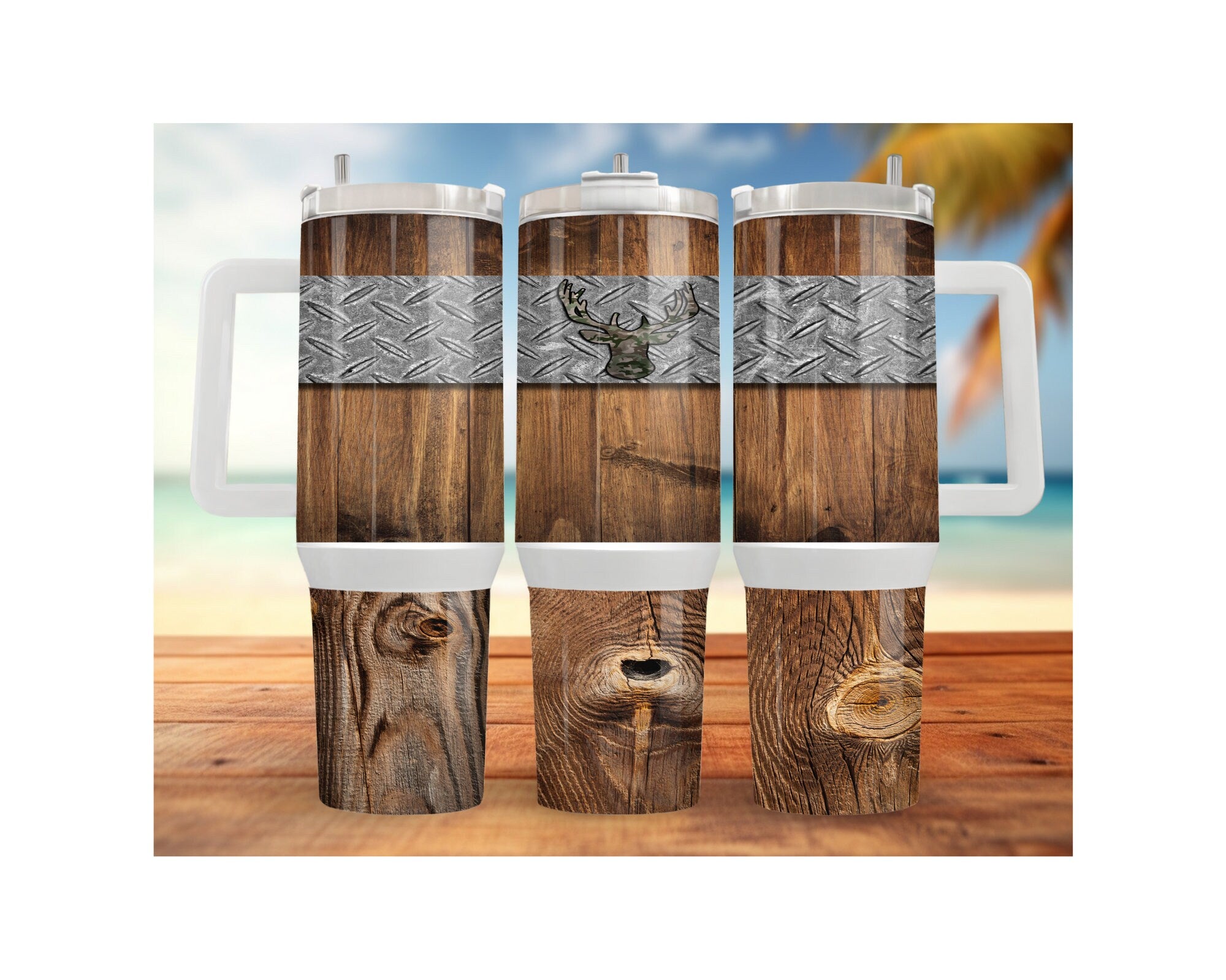 Wildlife, Hunting/ Fishing Stainless Steel Tumblers and Mugs Multiple Sizes and Images Available.