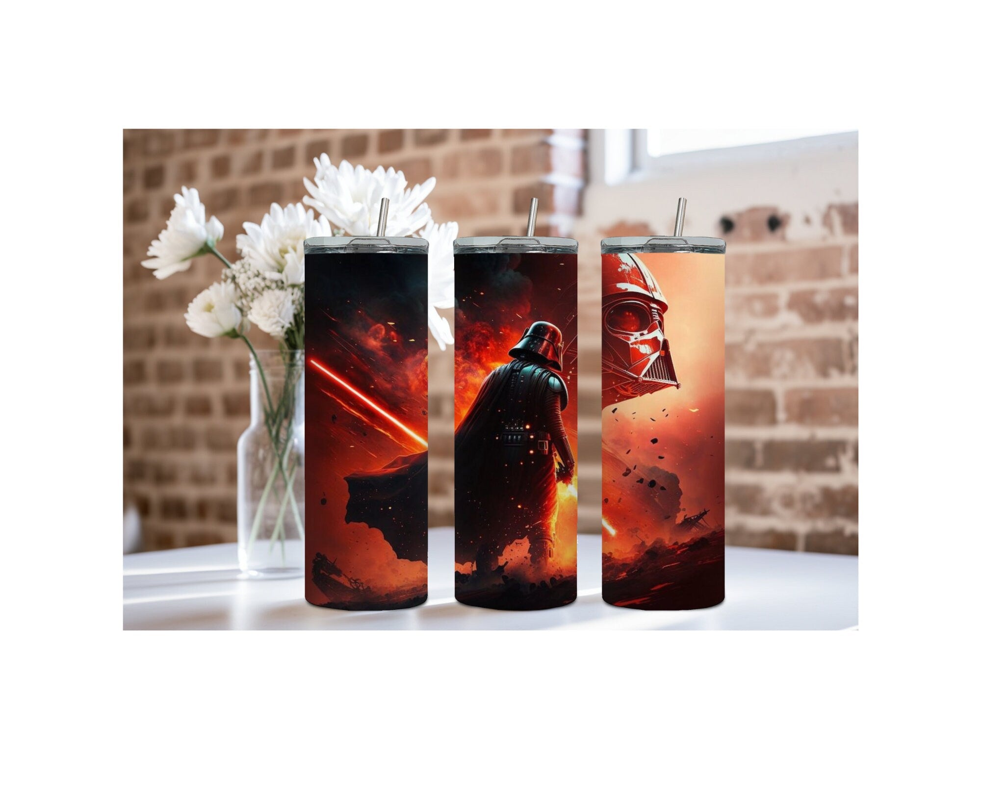 20 oz Vader Tumblers: Multiple images to choose from, Sip with the Dark Side