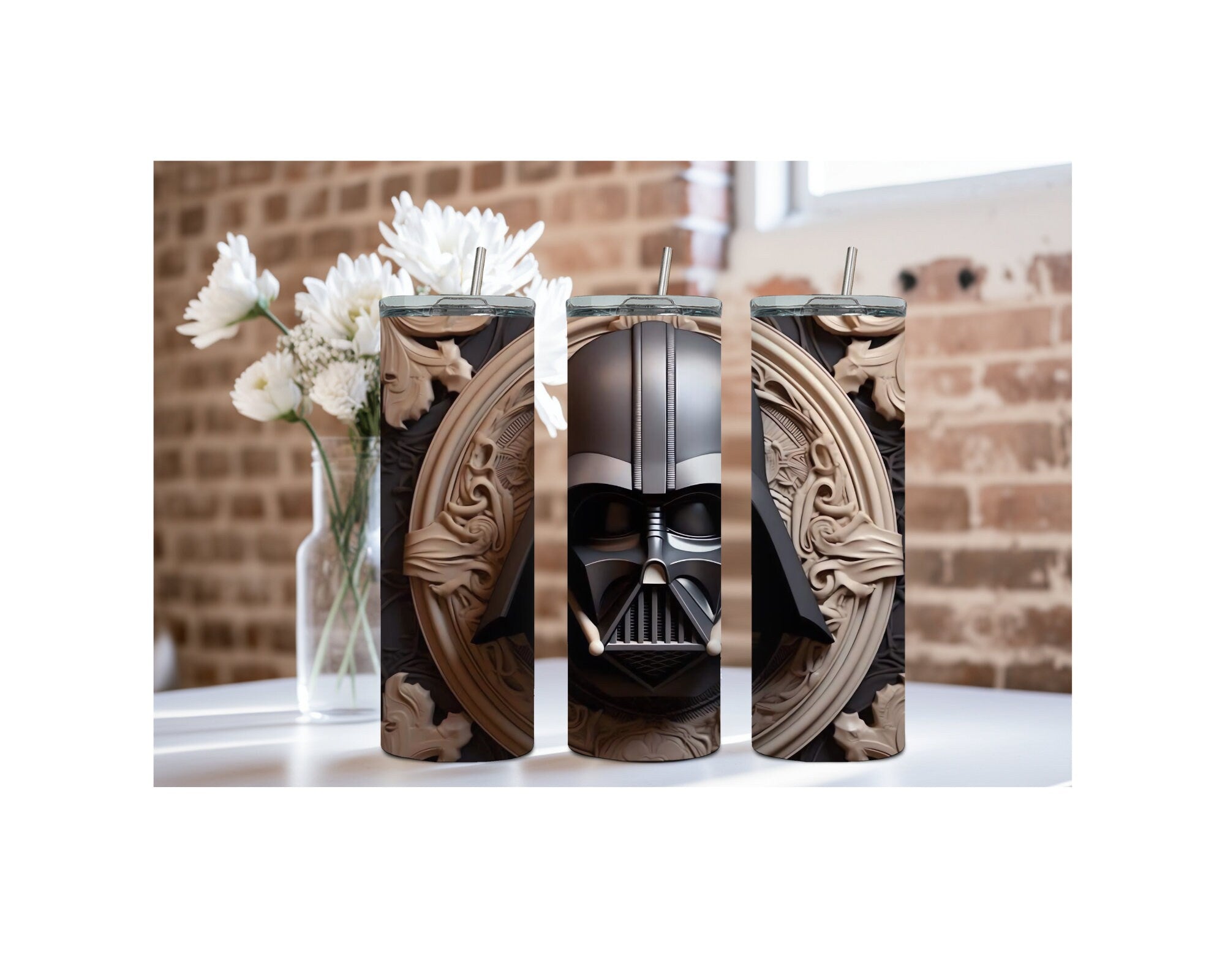 20 oz Vader Tumblers: Multiple images to choose from, Sip with the Dark Side