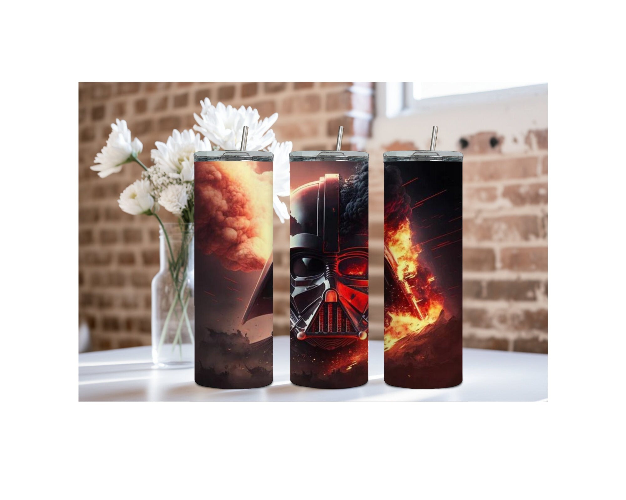 20 oz Vader Tumblers: Multiple images to choose from, Sip with the Dark Side