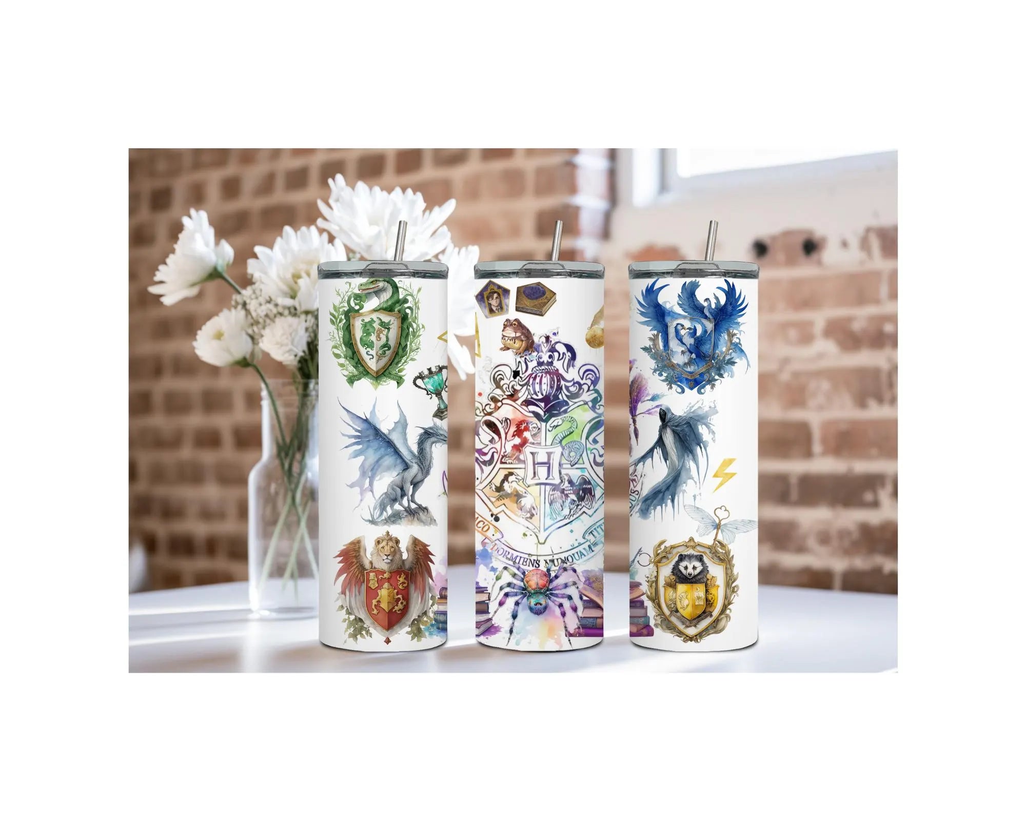 Wizard School Stainless Steel Tumblers and mugs Multiple Sizes and Images Available