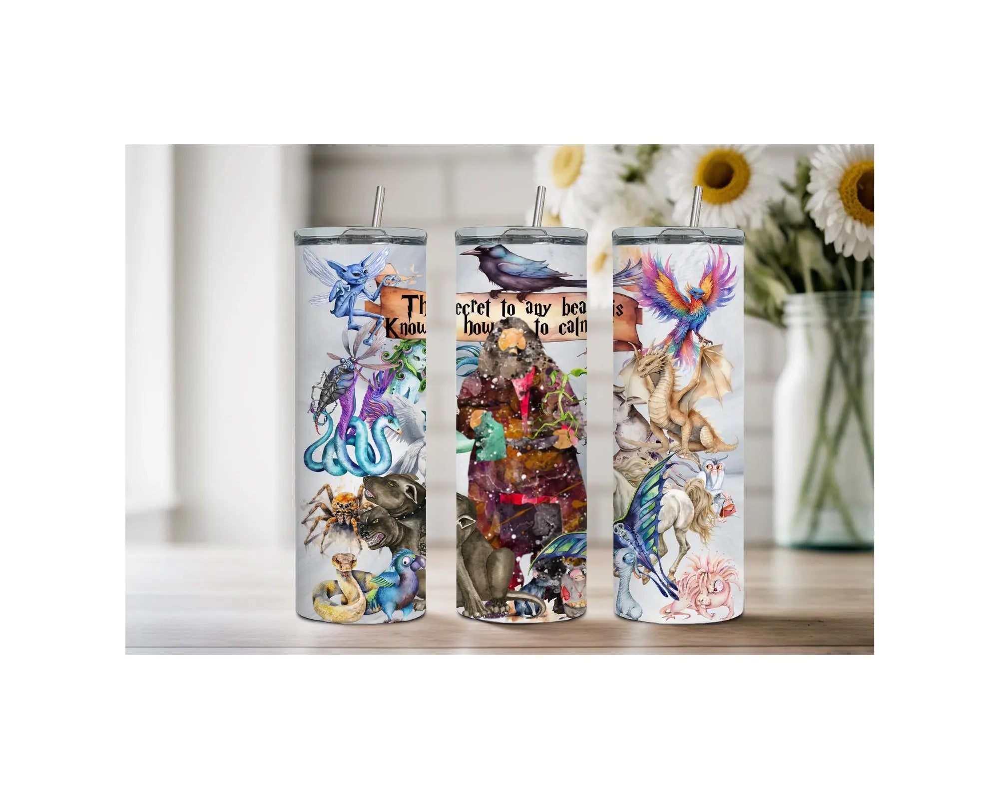 Wizard School Stainless Steel Tumblers and mugs Multiple Sizes and Images Available