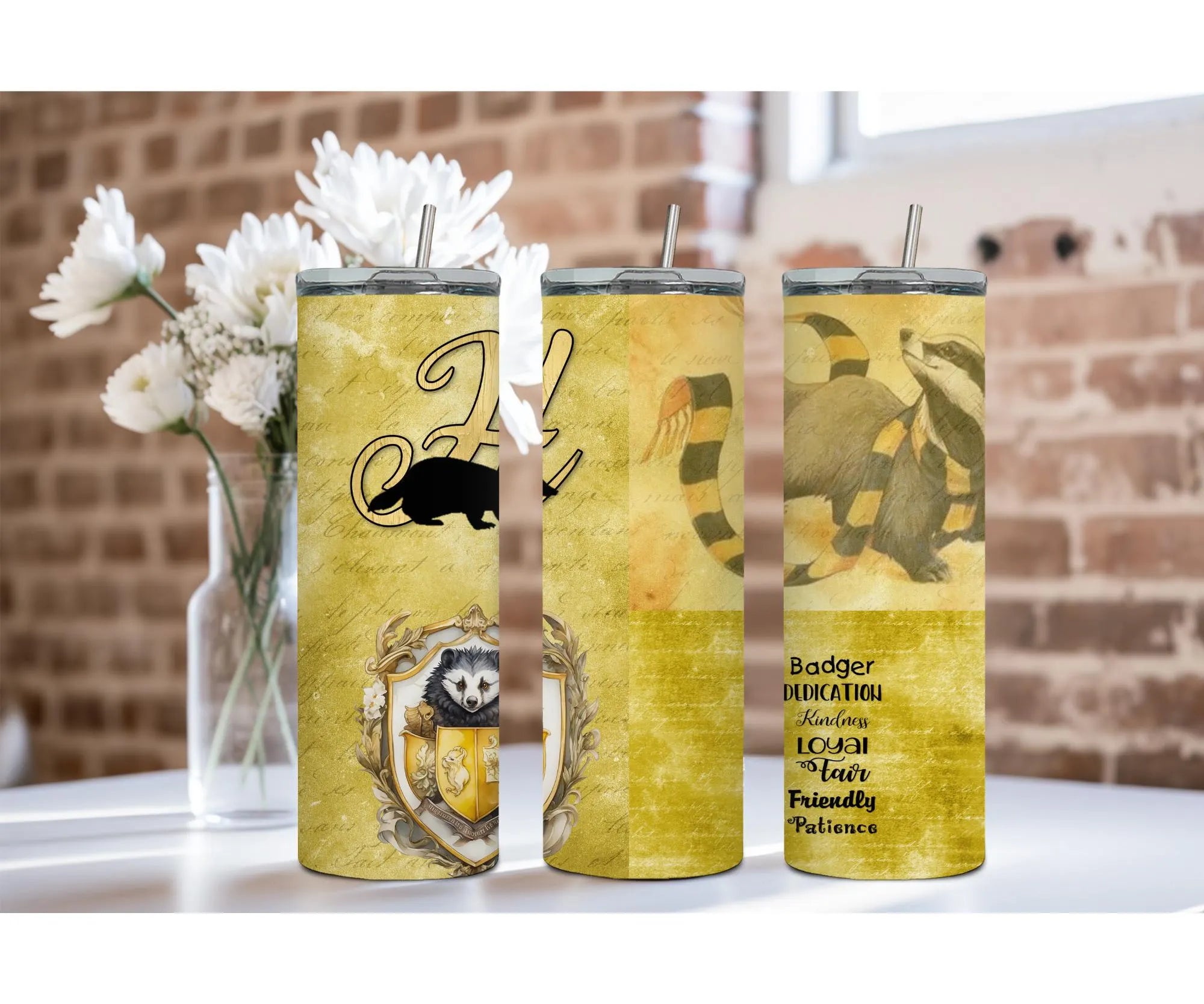 Badger House Pride Stainless Steel Tumblers and mugs Multiple Sizes and Images Available